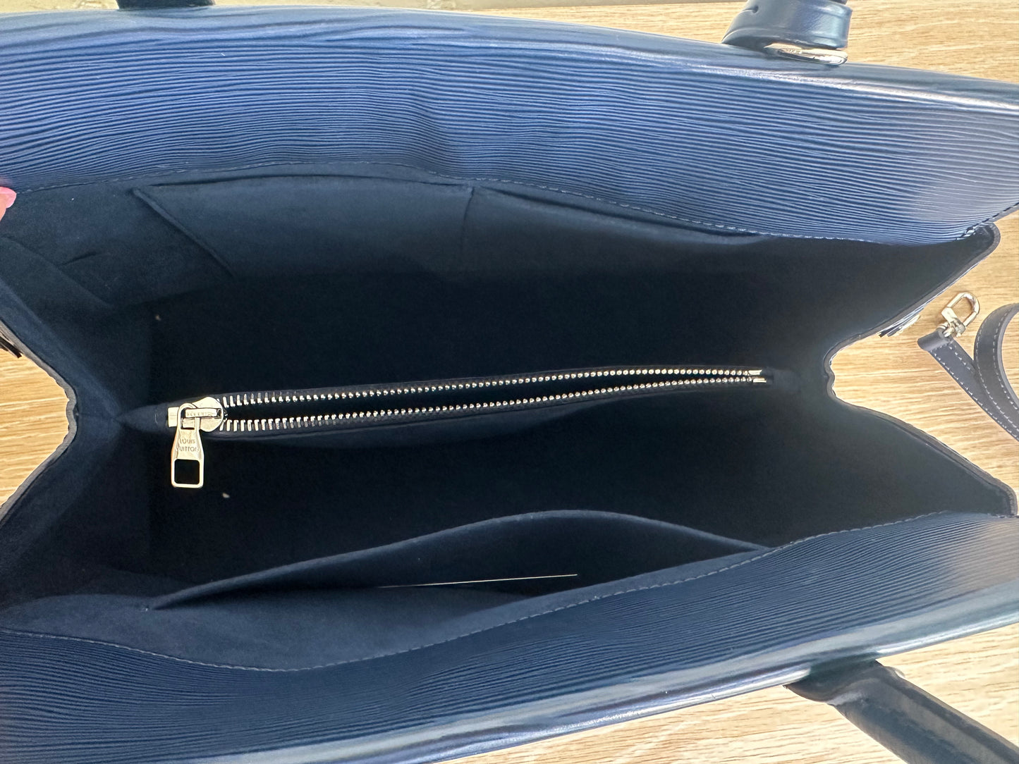Louis Vuitton Epi Leather Marly Bag, Navy
