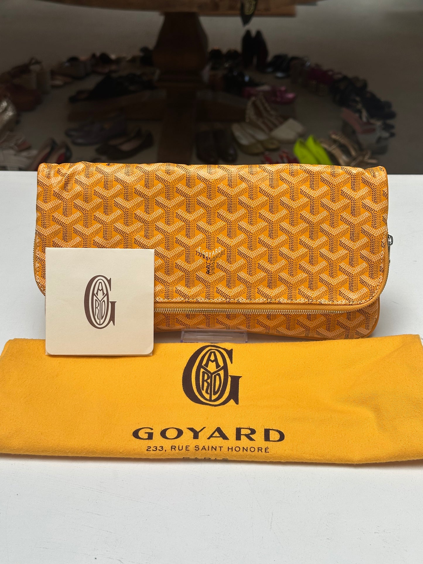 Goyard Clutch, Yellow