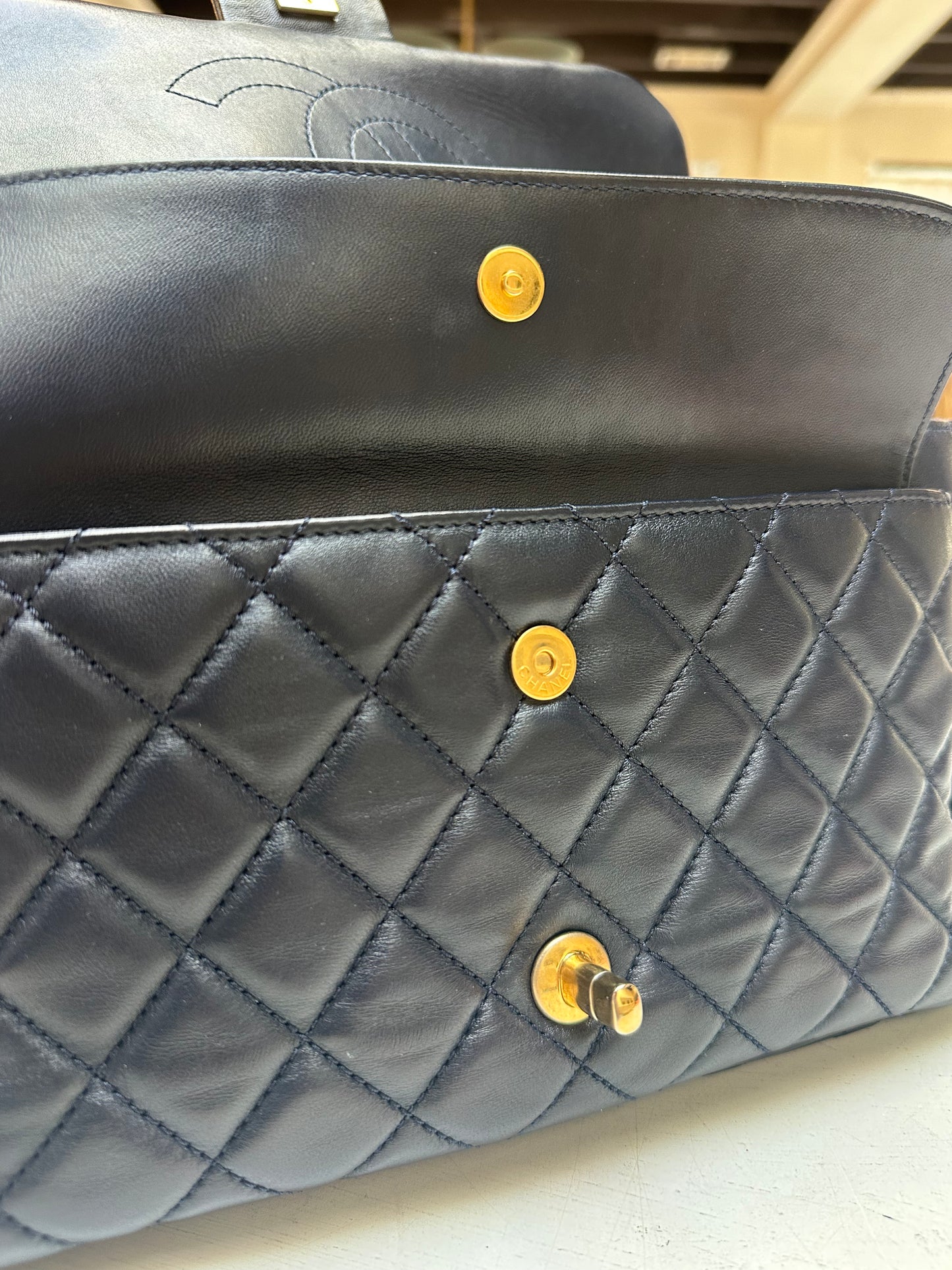 Chanel Timeless Flap, Navy