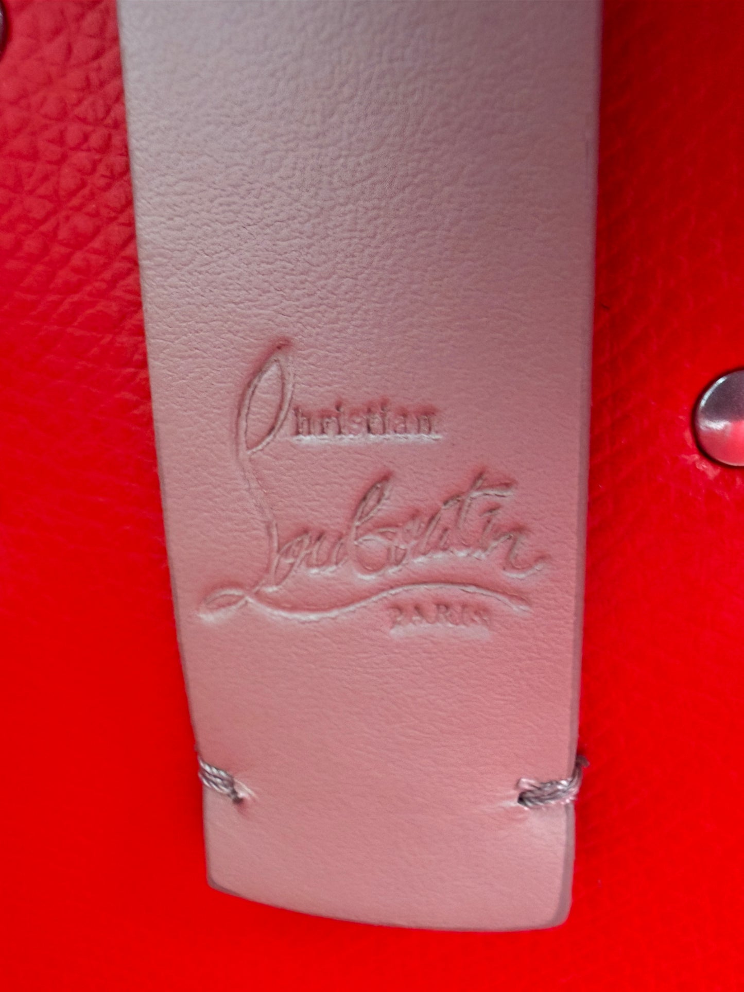 Christian Louboutin Cabata Small Rote Bag Light Gray