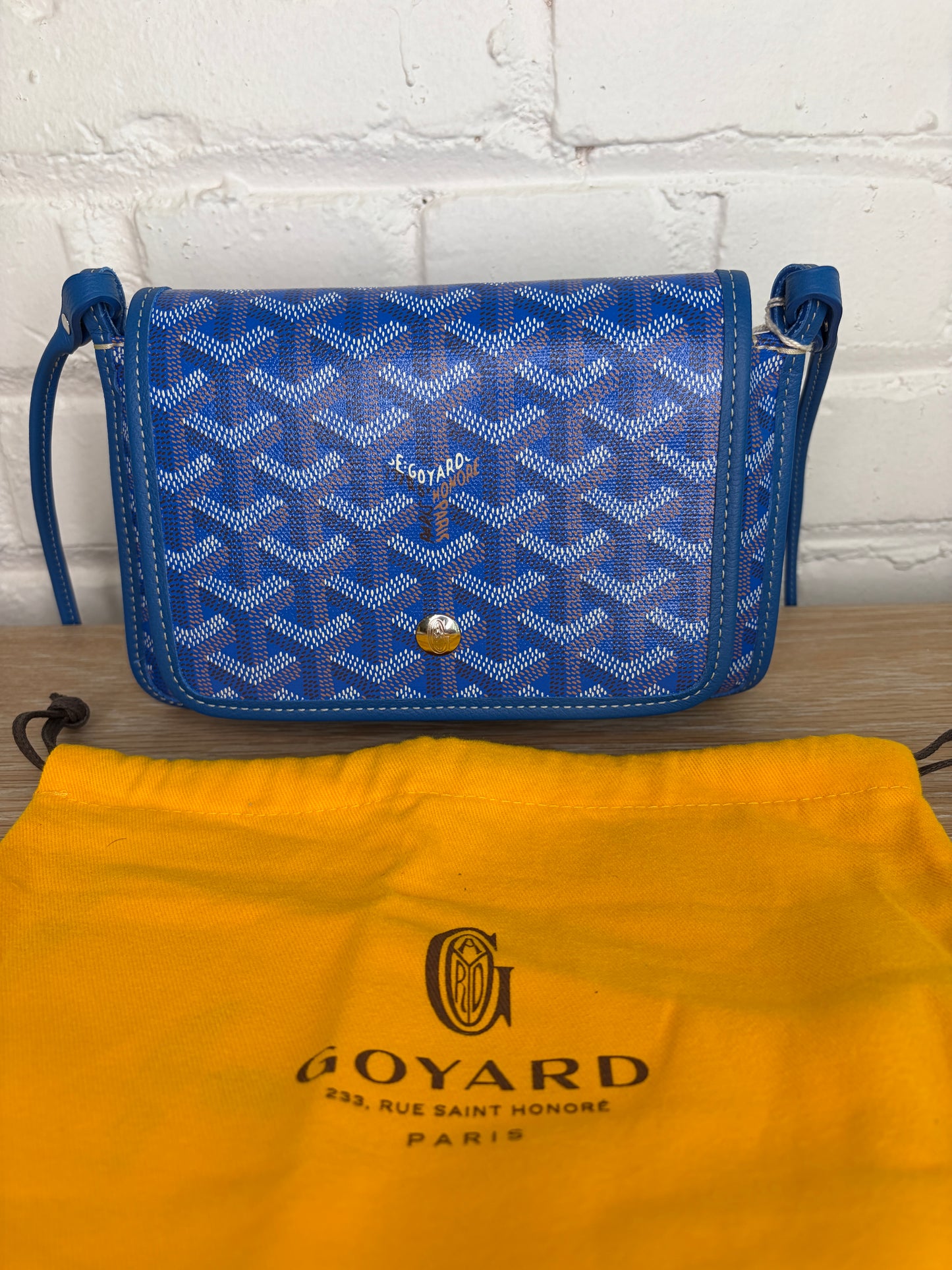 Goyard Goyardine Plumet Clutch Sky Blue