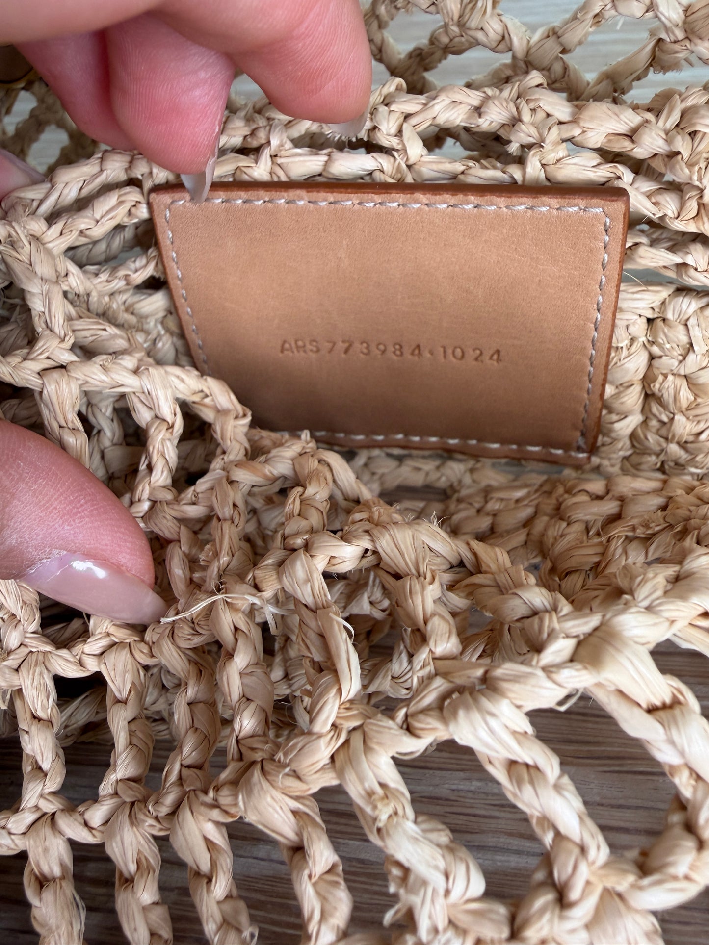Saint Laurent Oxalis Raffia Shoulder Bag
