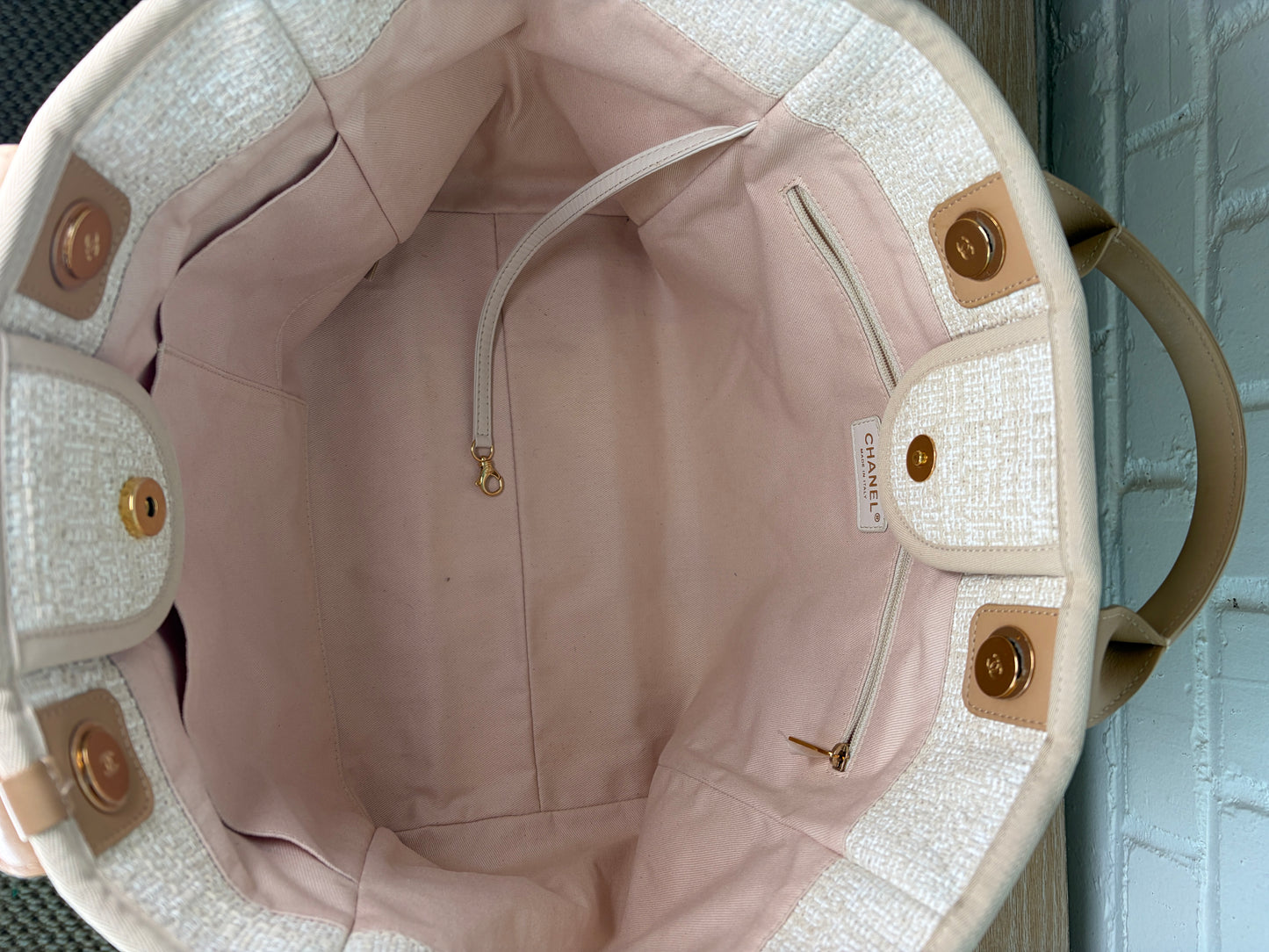 Chanel Deauville Tote Medium Canvas