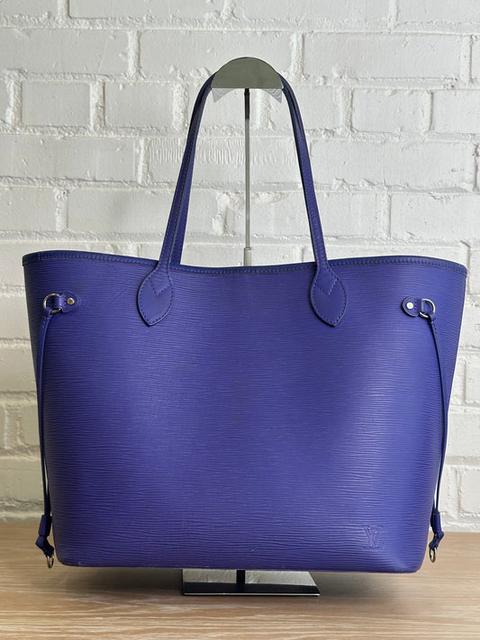 Louis Vuitton MM Neverfull Blue/Purple Epi Leather