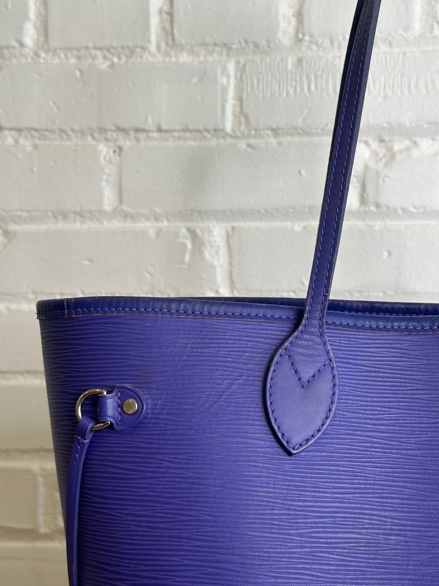 Louis Vuitton MM Neverfull Blue/Purple Epi Leather