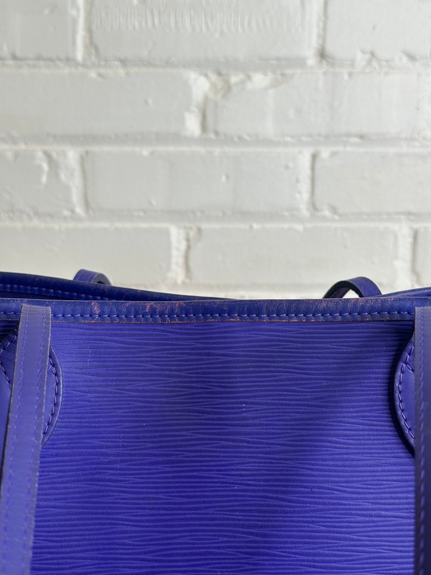 Louis Vuitton MM Neverfull Blue/Purple Epi Leather