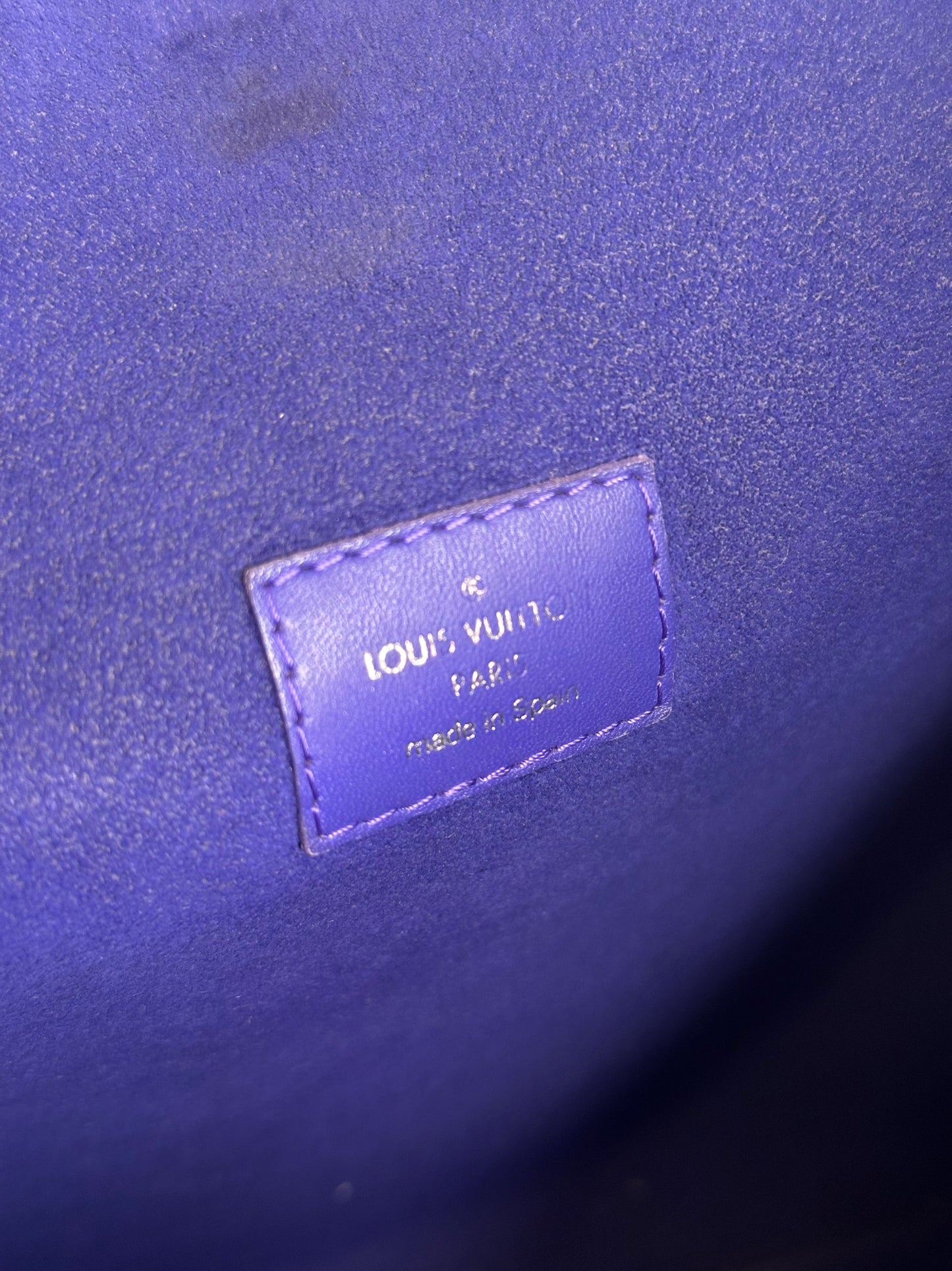 Louis Vuitton MM Neverfull Blue/Purple Epi Leather