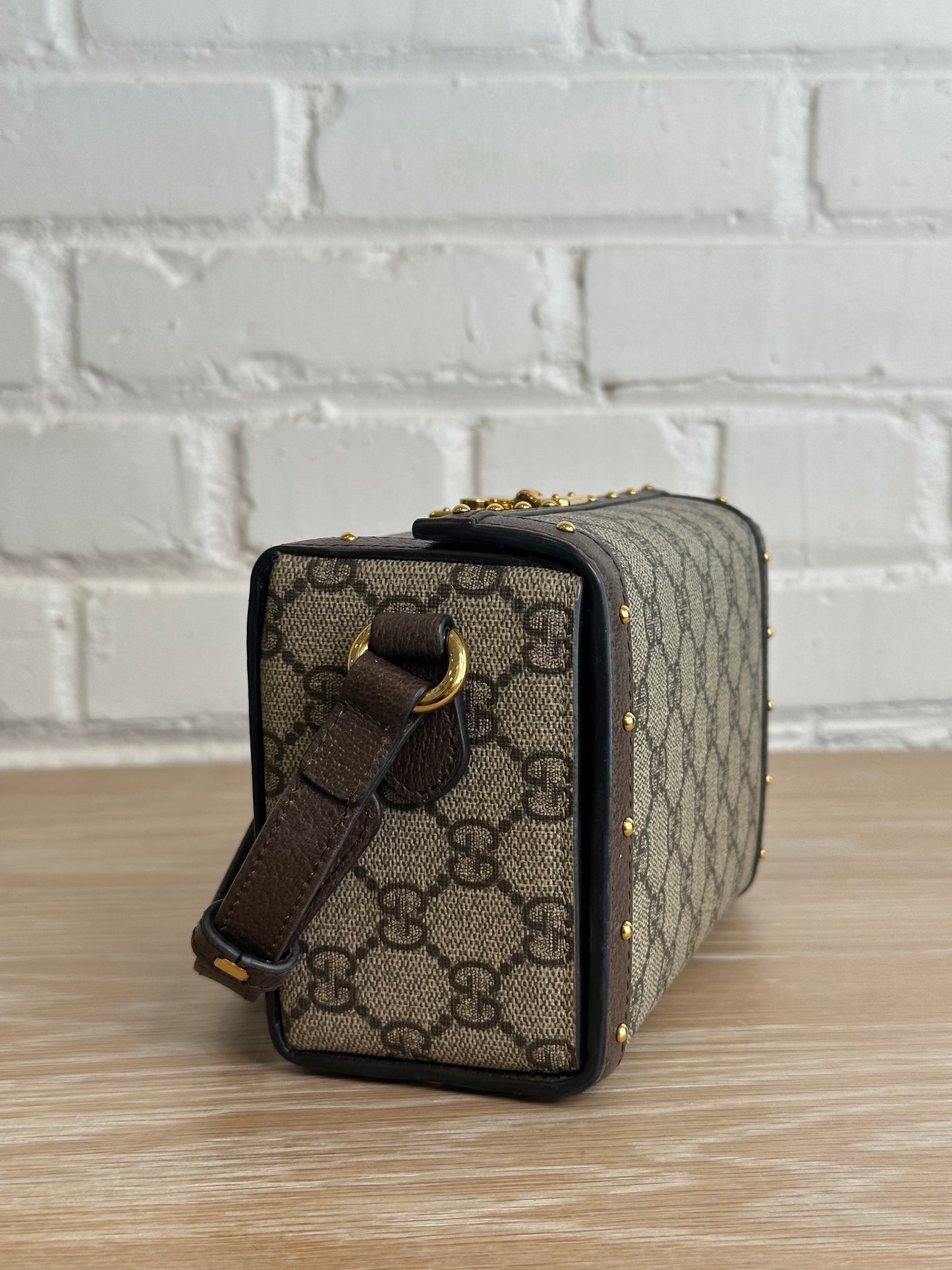Gucci GG Supreme Monogram Mini Trunk Shoulder Bag