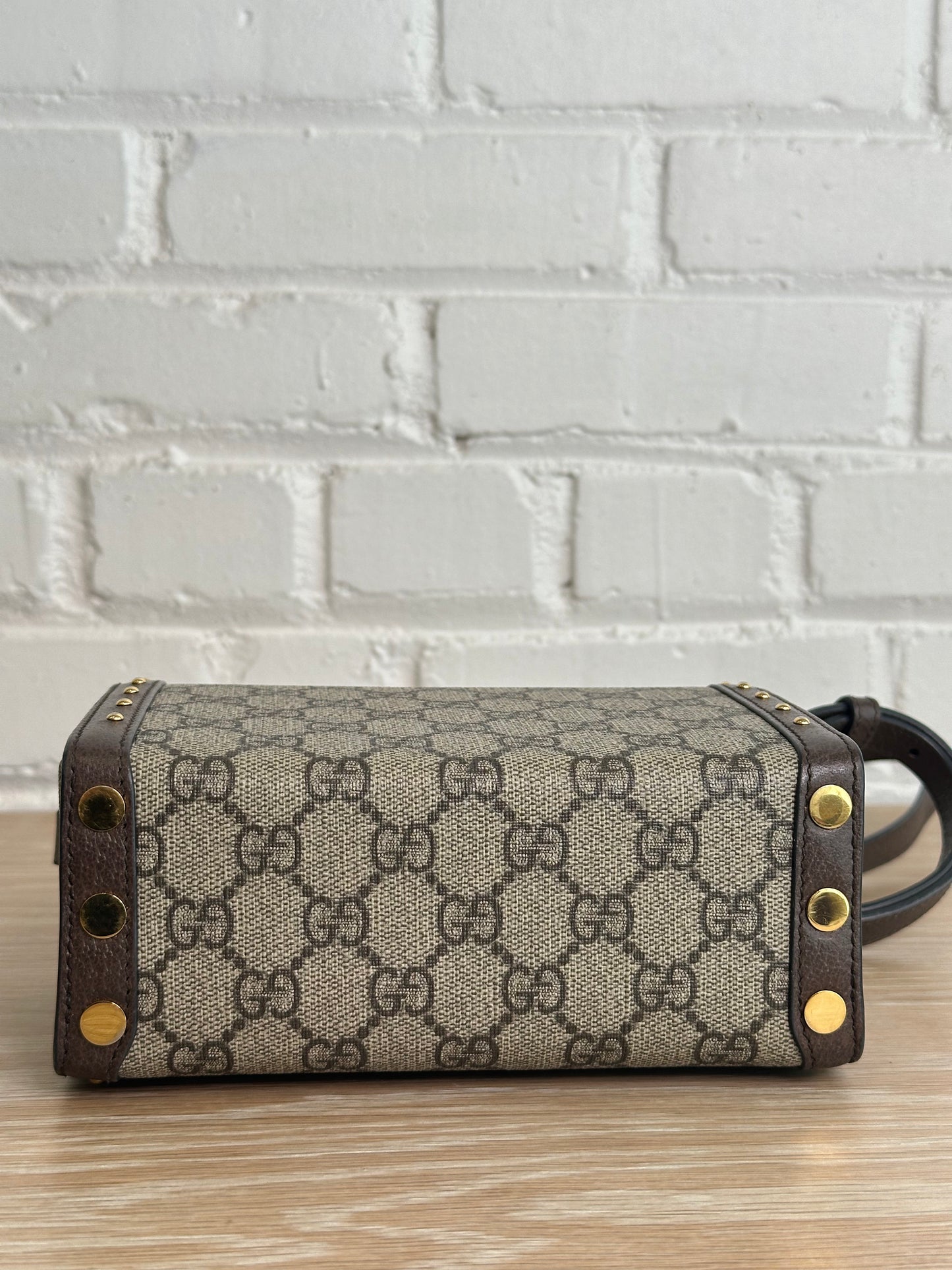 Gucci GG Supreme Monogram Mini Trunk Shoulder Bag
