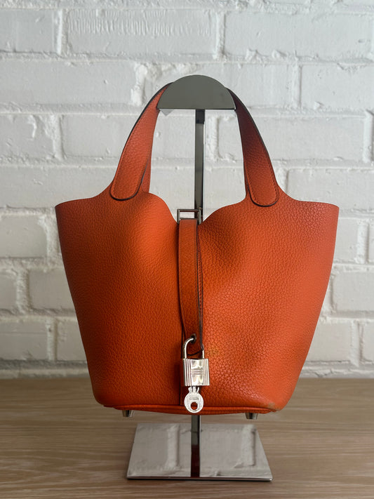 Hermes Orange Picotin 18