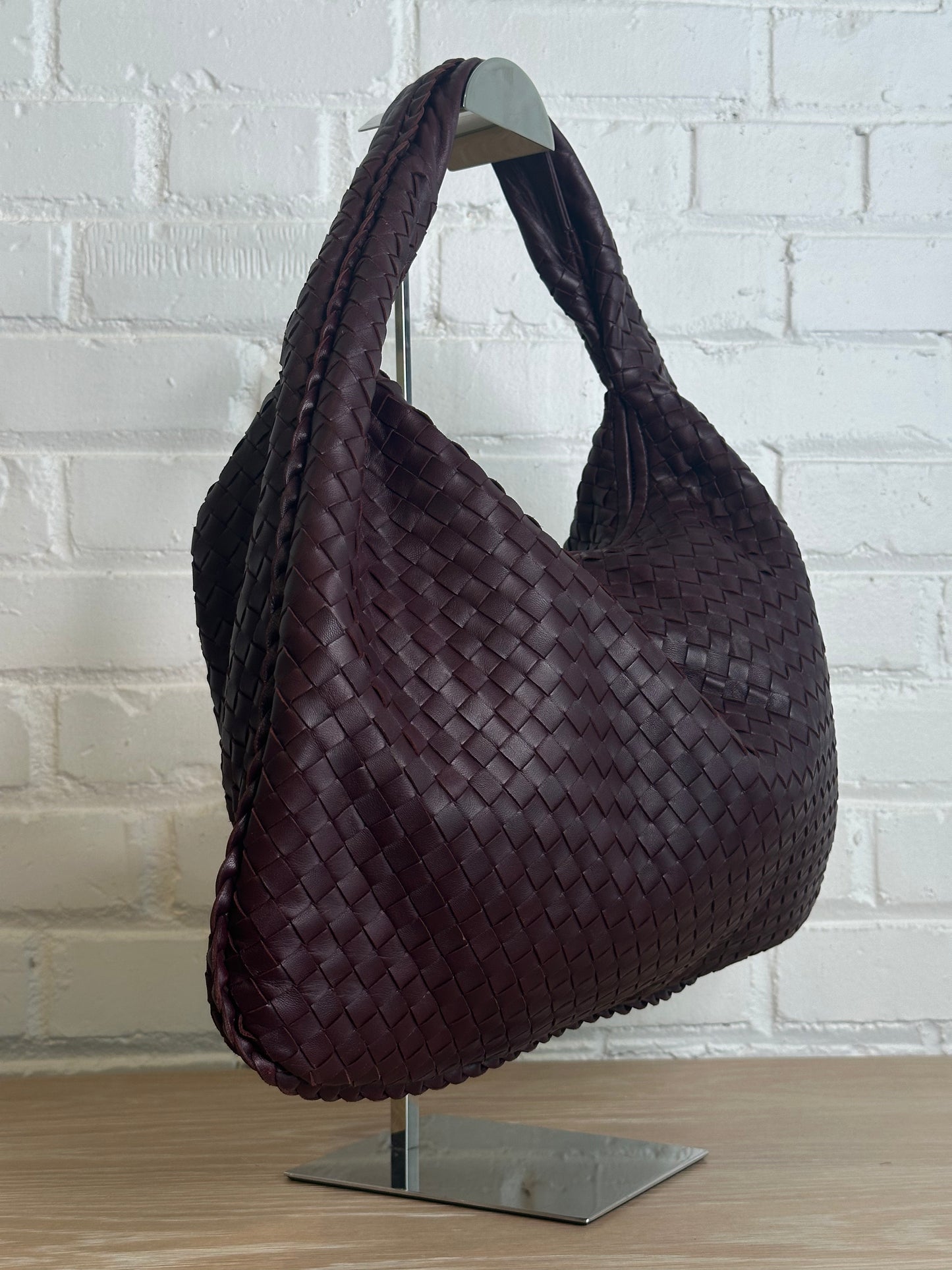 Bottega Veneta Intrecciato Deep Burgundy Hobo bag