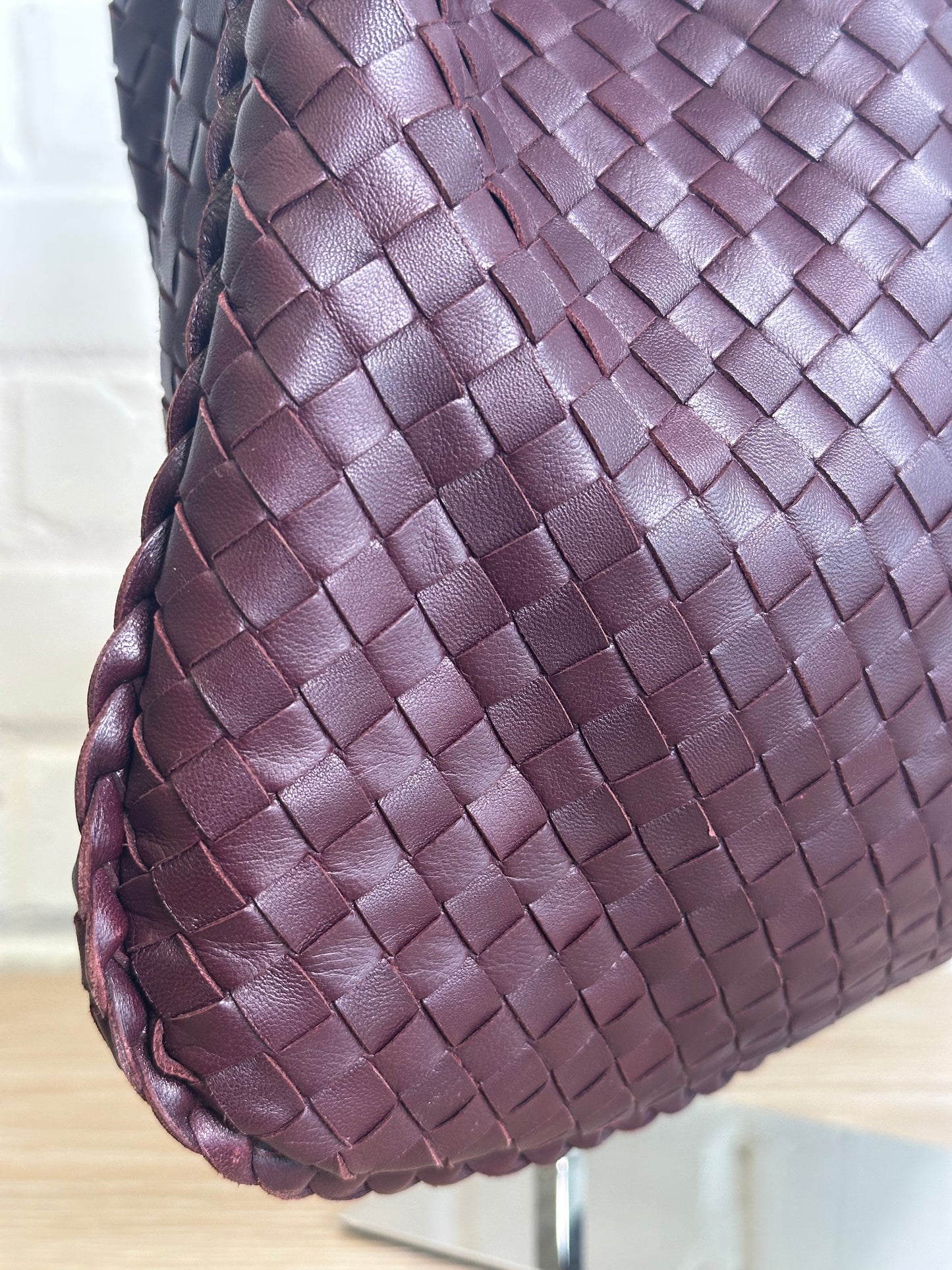 Bottega Veneta Intrecciato Deep Burgundy Hobo bag