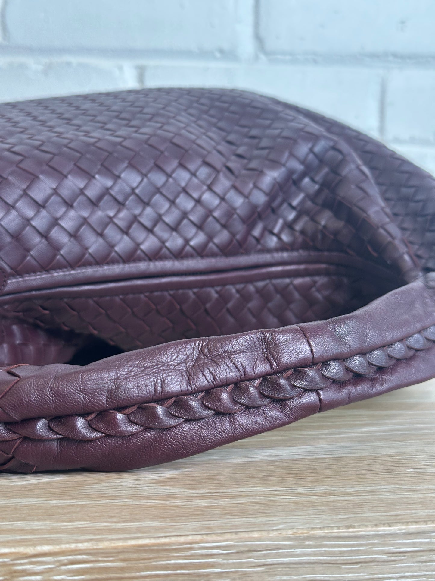Bottega Veneta Intrecciato Deep Burgundy Hobo bag