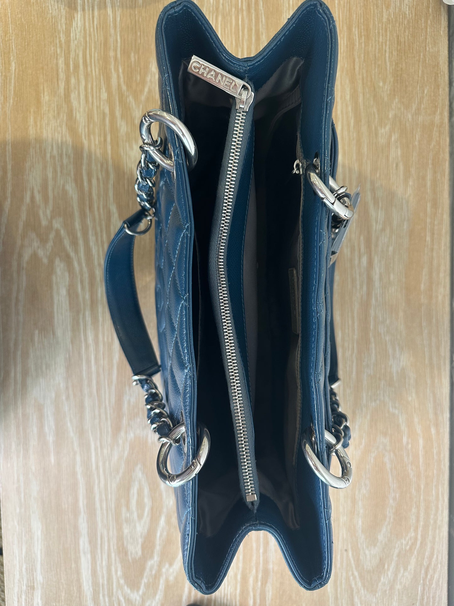Chanel GST Blue Caviar Bag