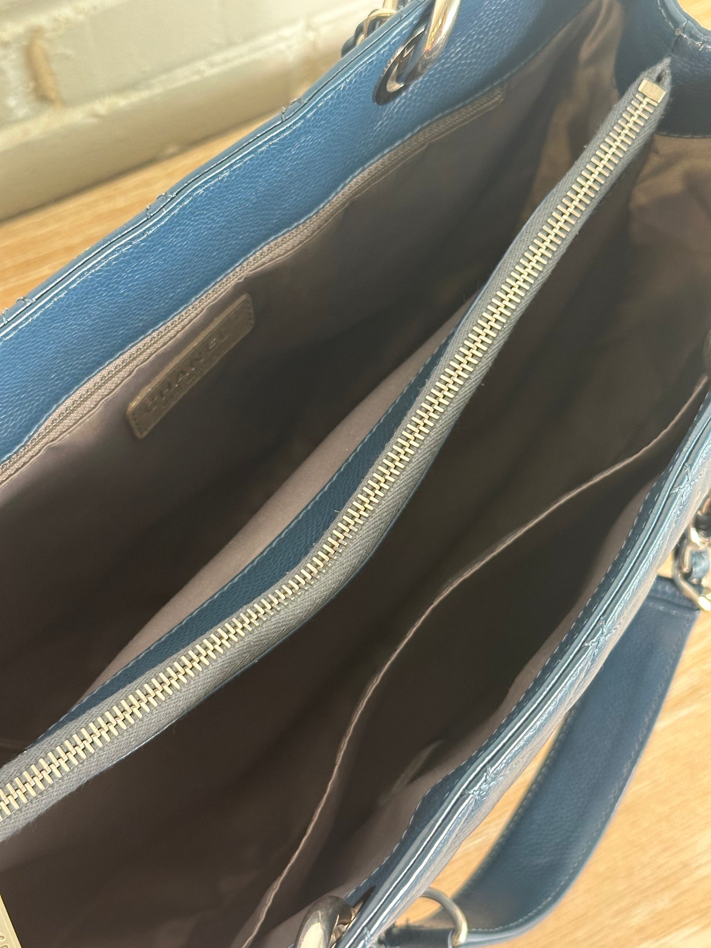 Chanel GST Blue Caviar Bag