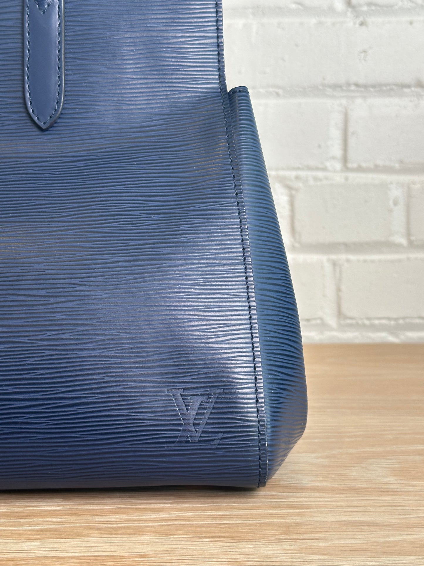 Louis Vuitton Epi Leather Marly Bag, Navy