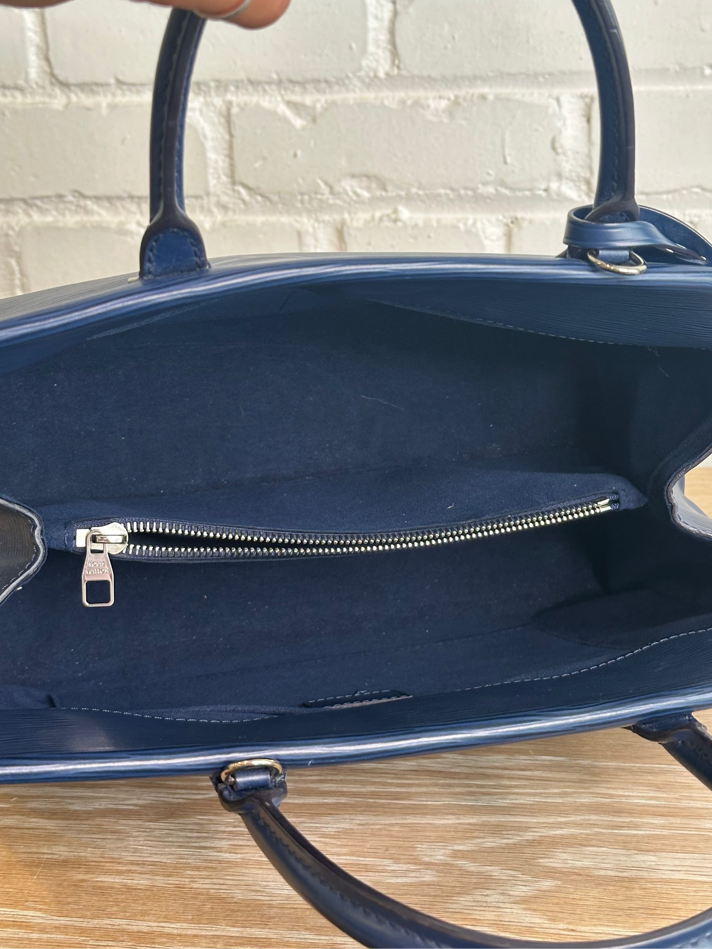 Louis Vuitton Epi Leather Marly Bag, Navy