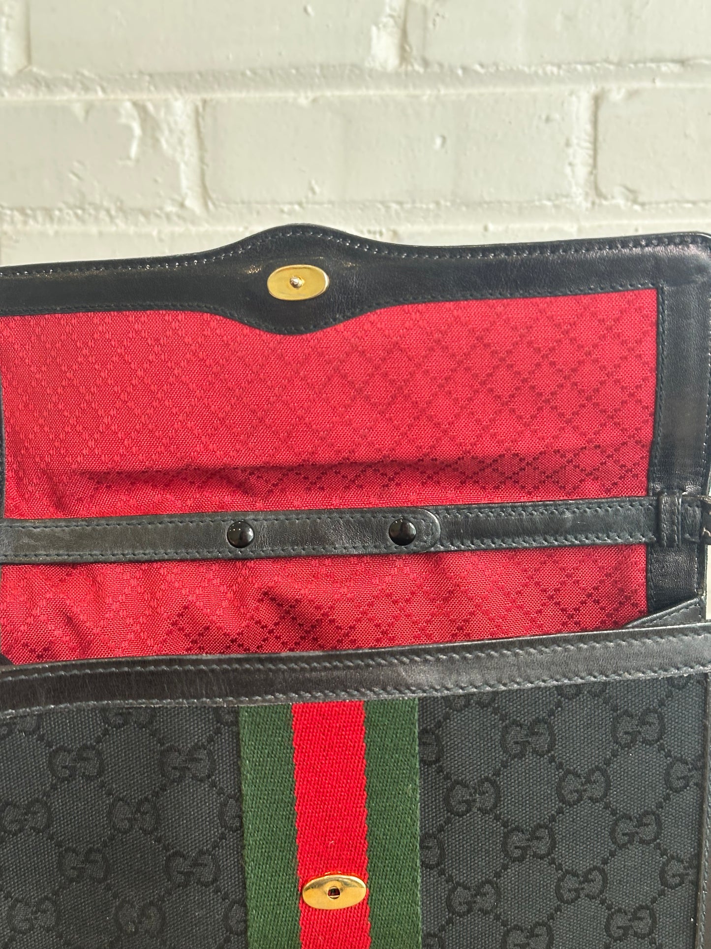 Vintage Gucci GG Canvas Web Shoulder bag