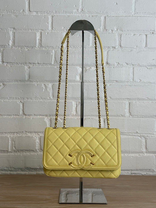 Chanel CC Filigree, Butter Yellow