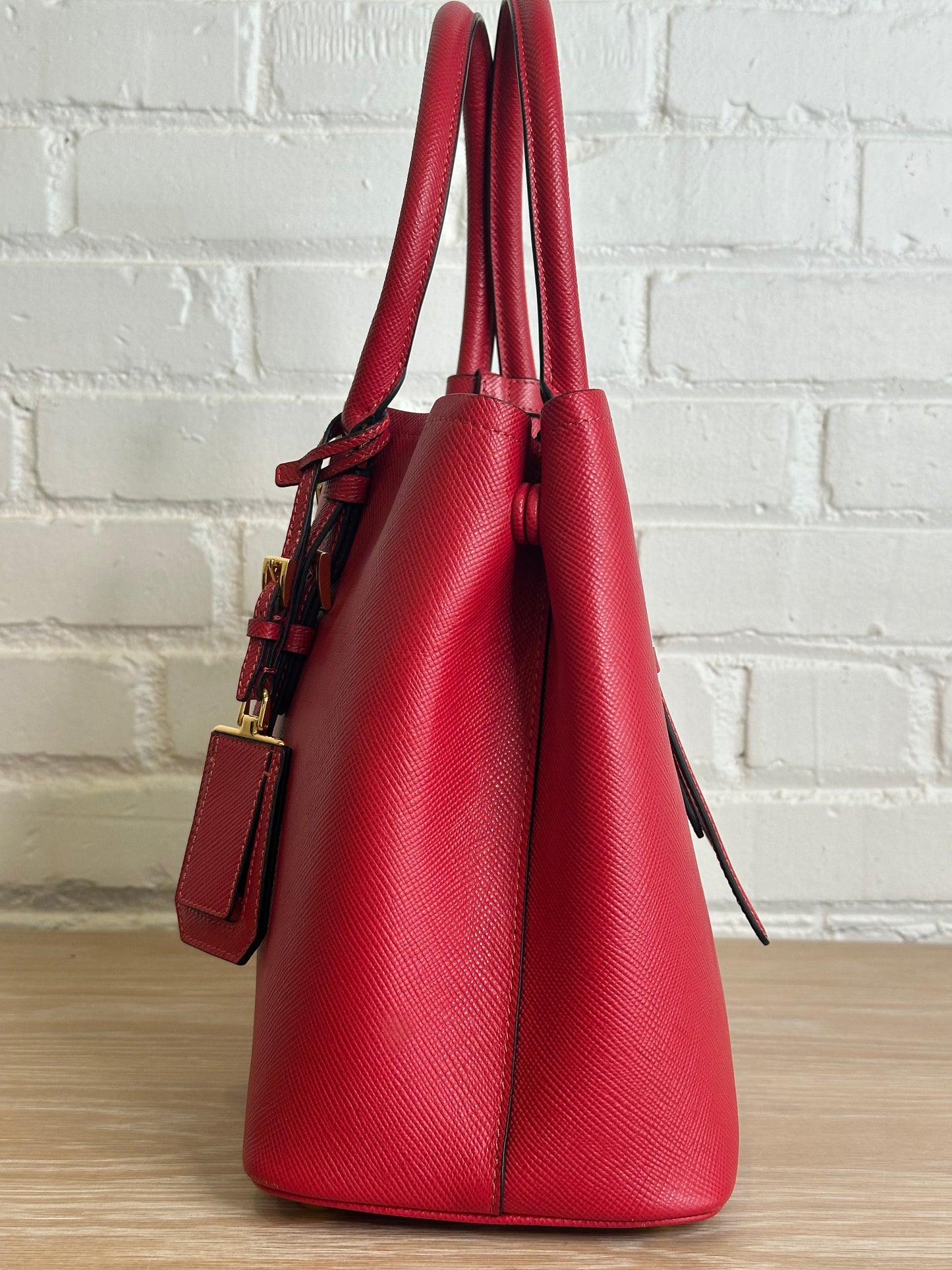 Prada Saffiano Tote, Red