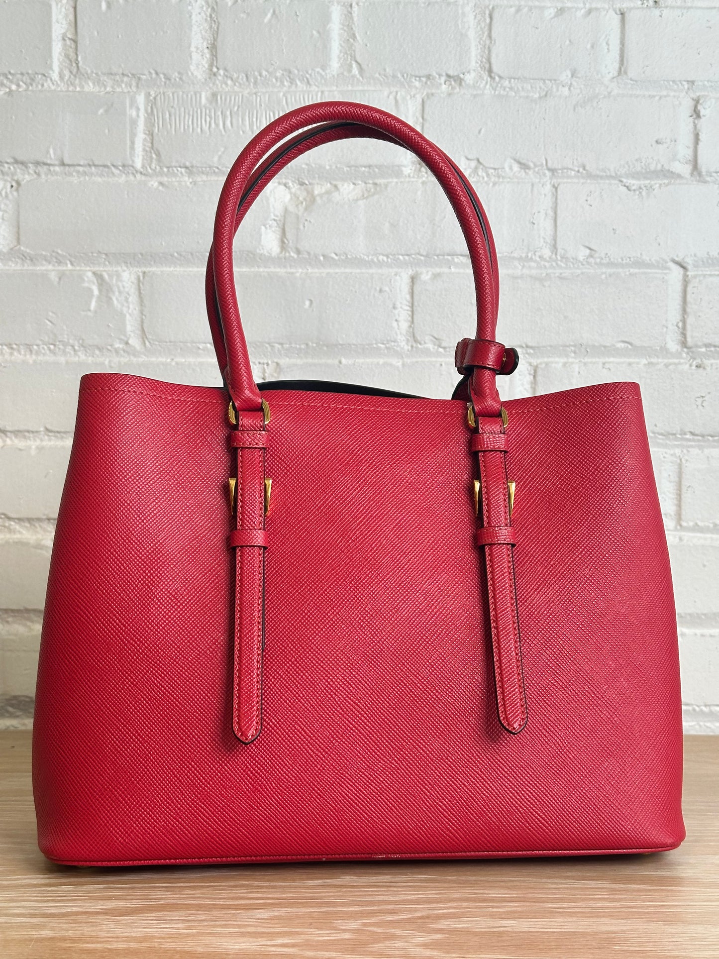 Prada Saffiano Tote, Red