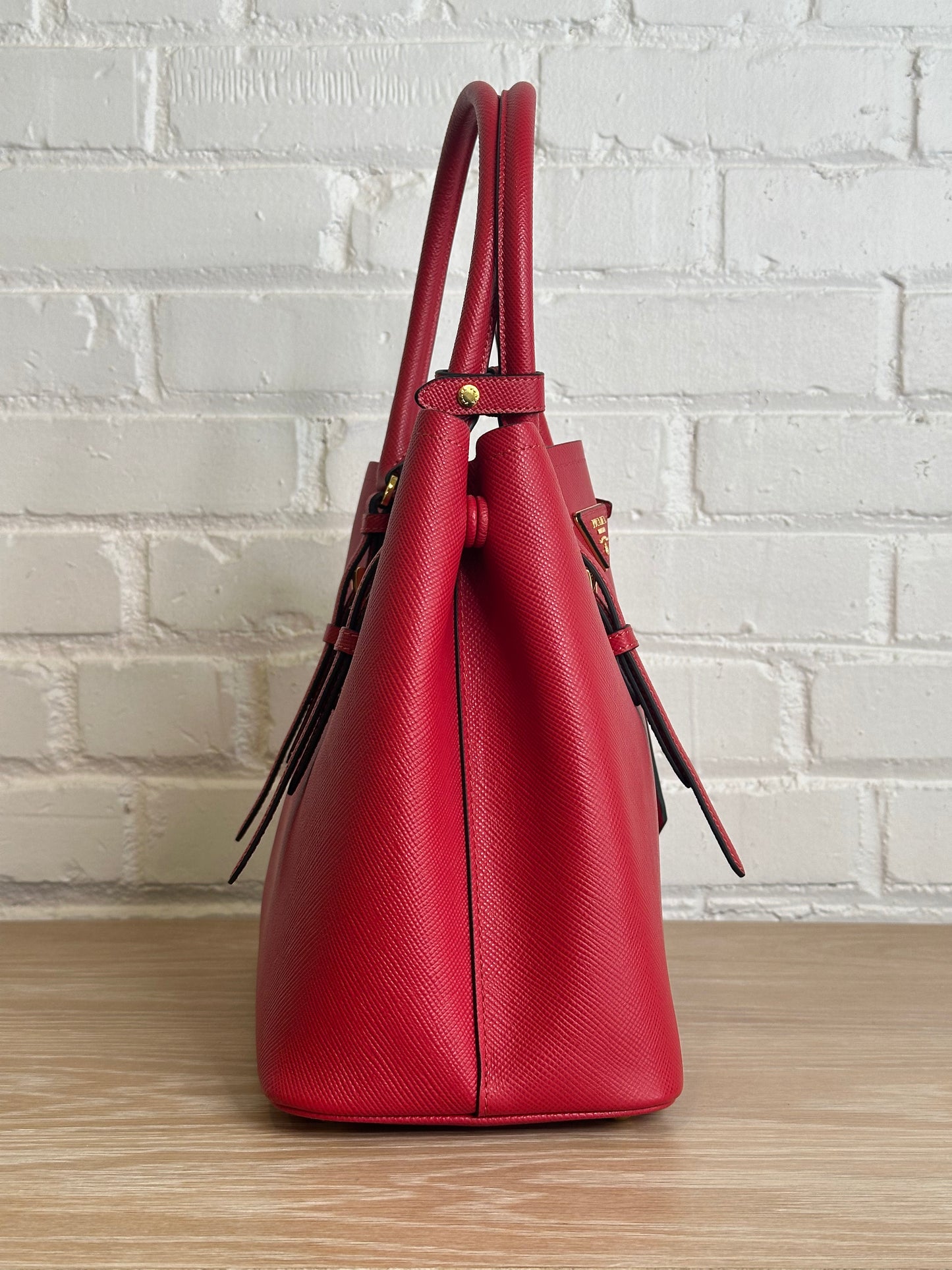 Prada Saffiano Tote, Red