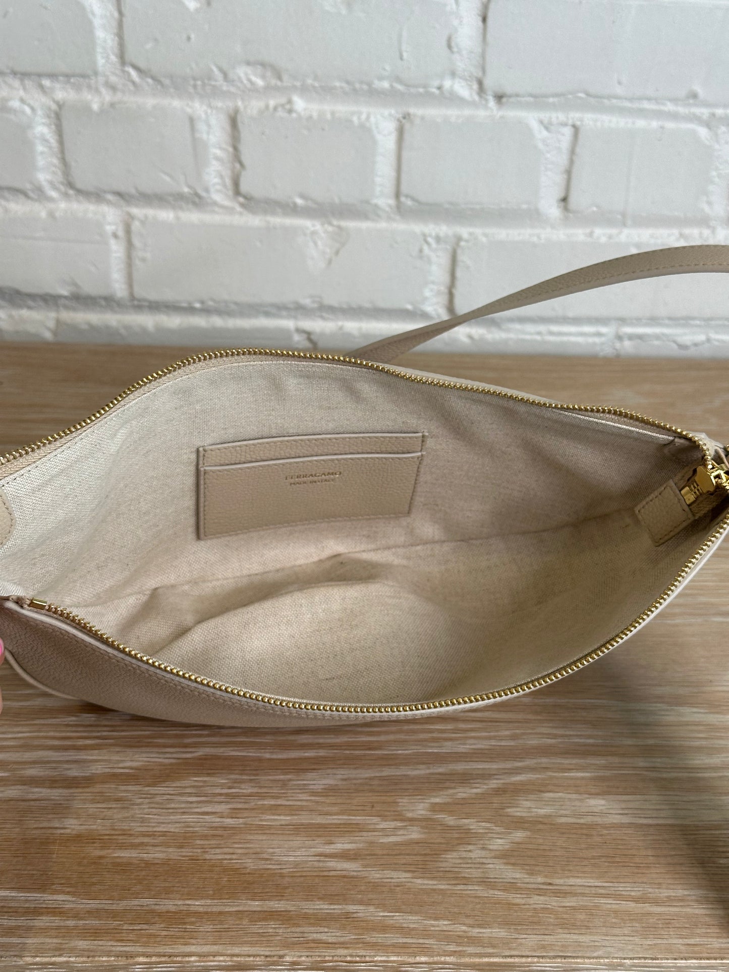 Ferragamo shoulder bag, beige