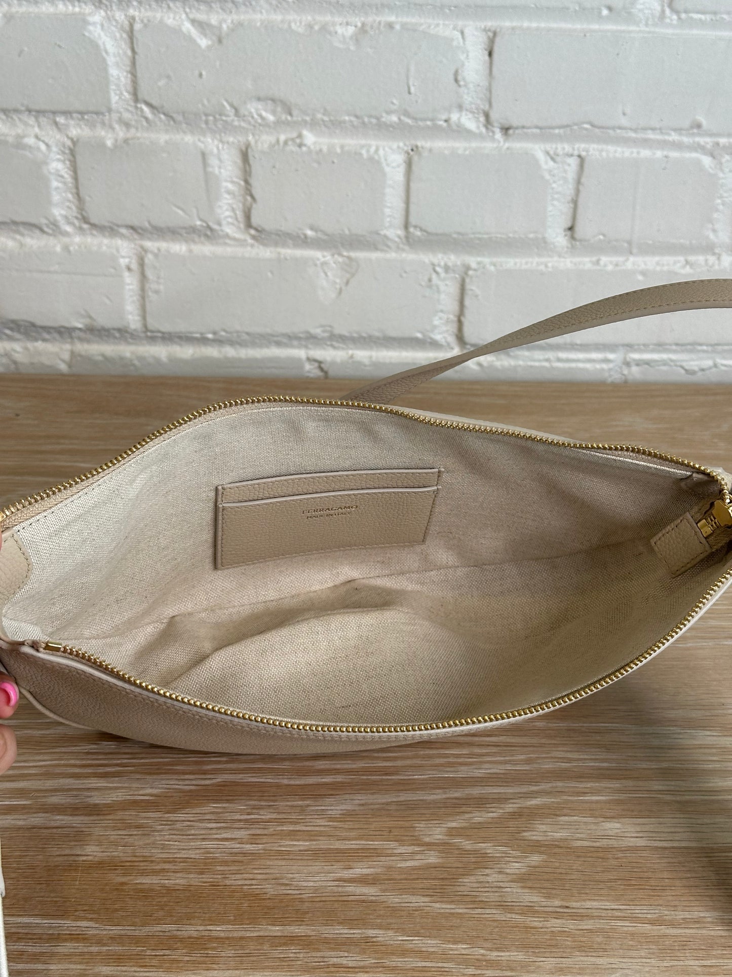 Ferragamo shoulder bag, beige