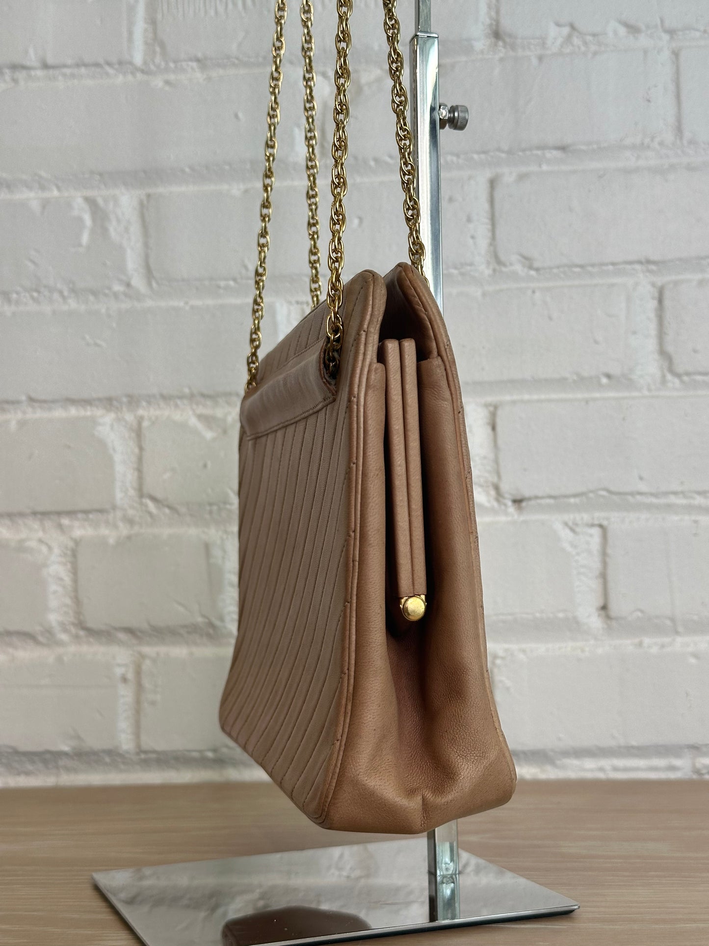 Chanel Vintage Diagonal Quilt Shoulder bag, calfskin