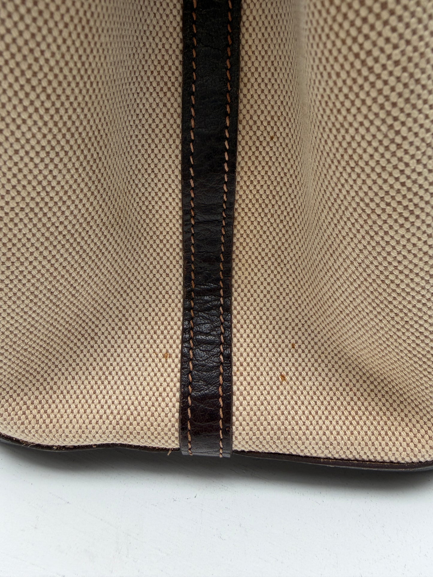 Hermes Garden Party 36 Beige Canvas