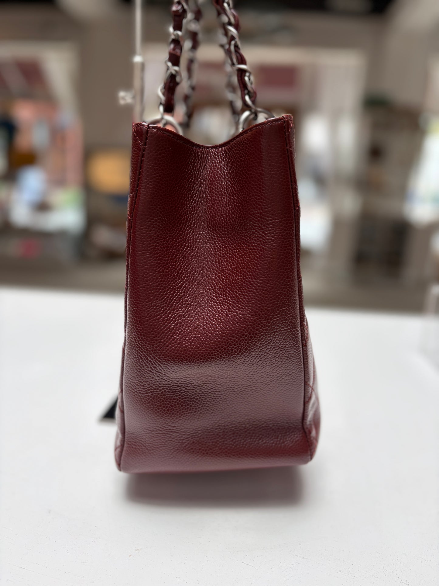 Chanel GST Quilted Caviar Burgundy
