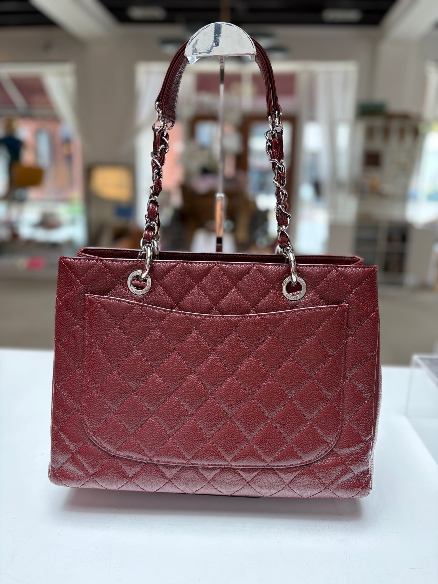Chanel GST Quilted Caviar Burgundy