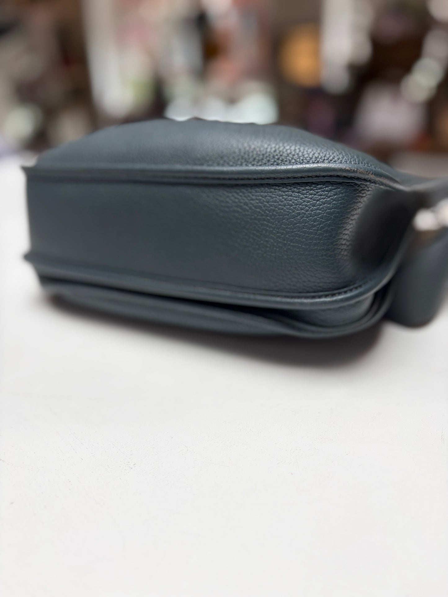 Hermes Evelyne PM Vert Fonce Clemence Gold Hardware