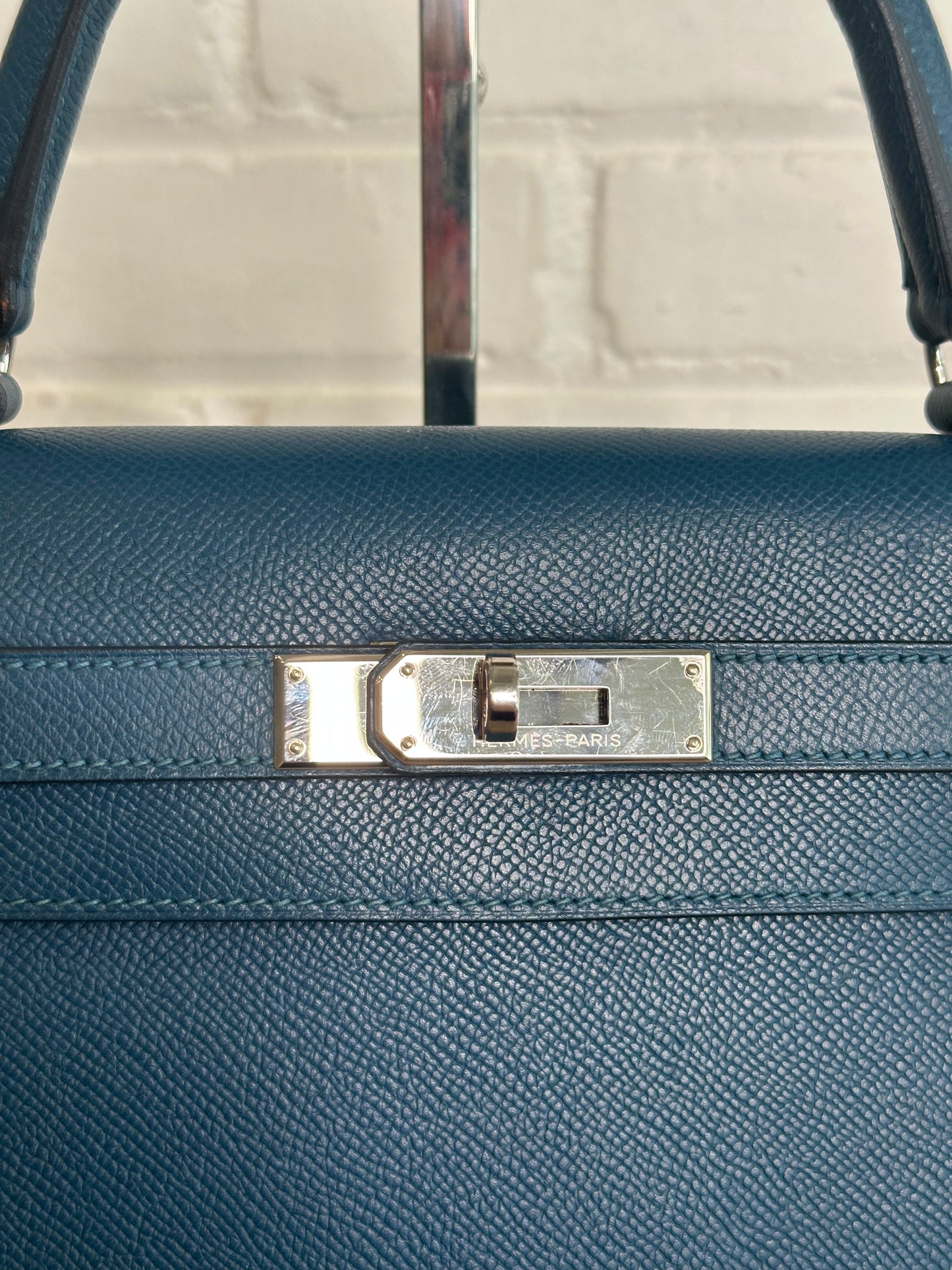 Hermes Kelly 28, Bleu Colvert