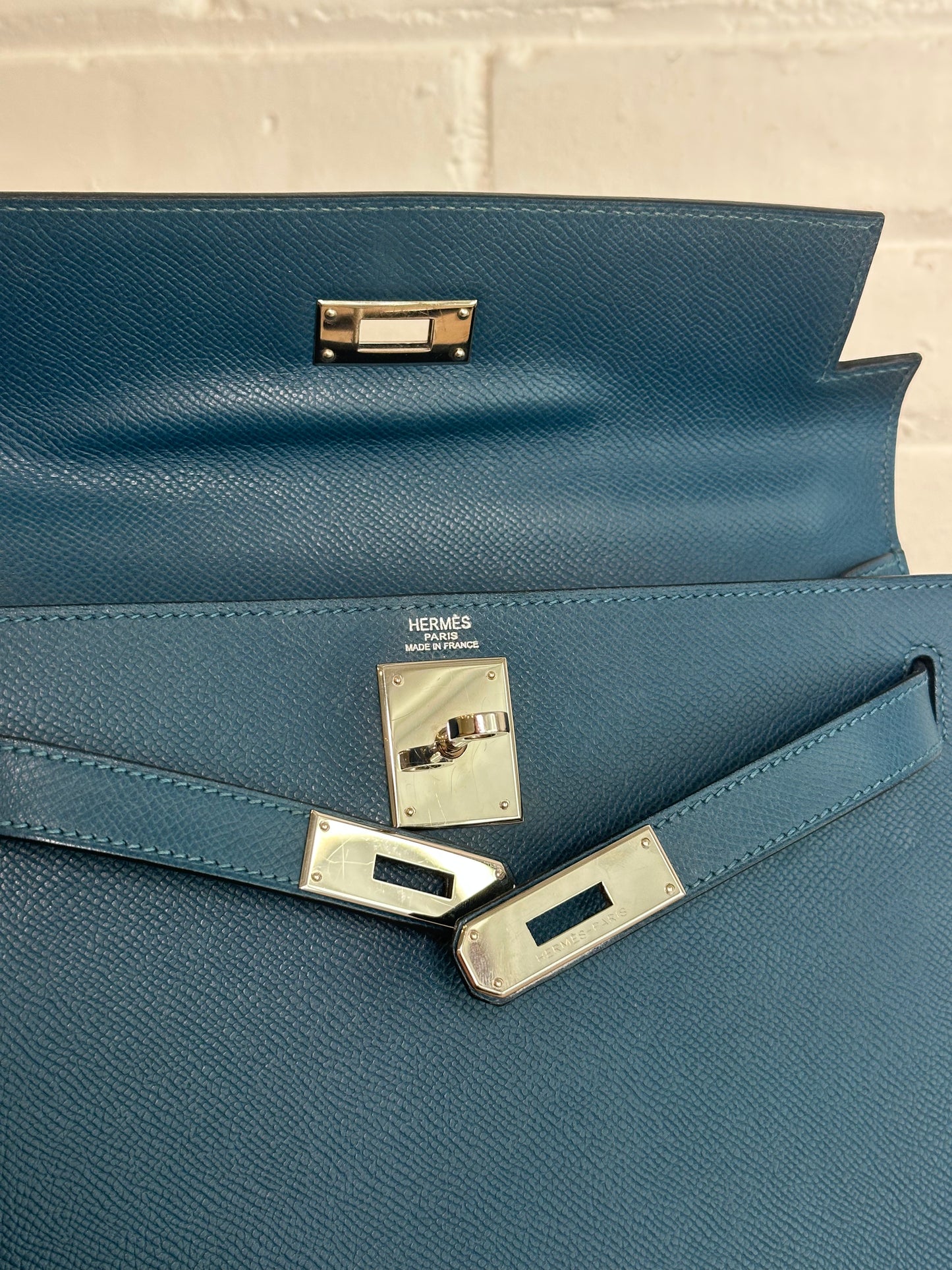 Hermes Kelly 28, Bleu Colvert