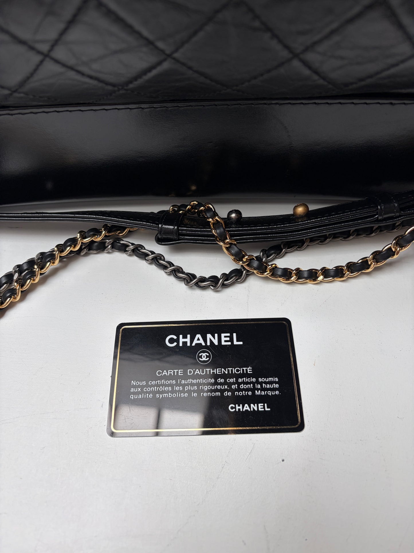 Chanel Large Gabrielle Black Quilted Hobo Calfskin