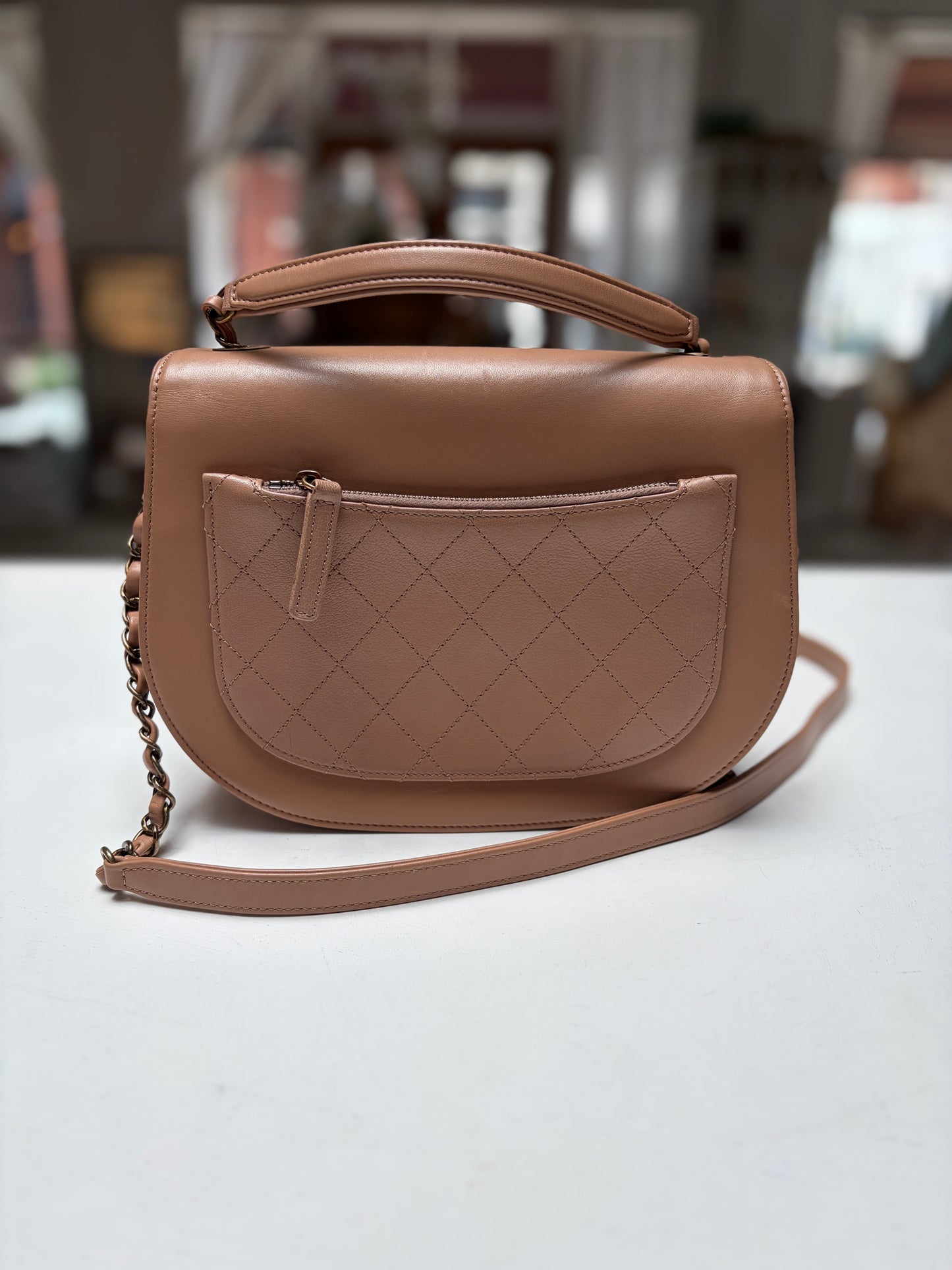 Chanel Neutral Coco Curve Flap