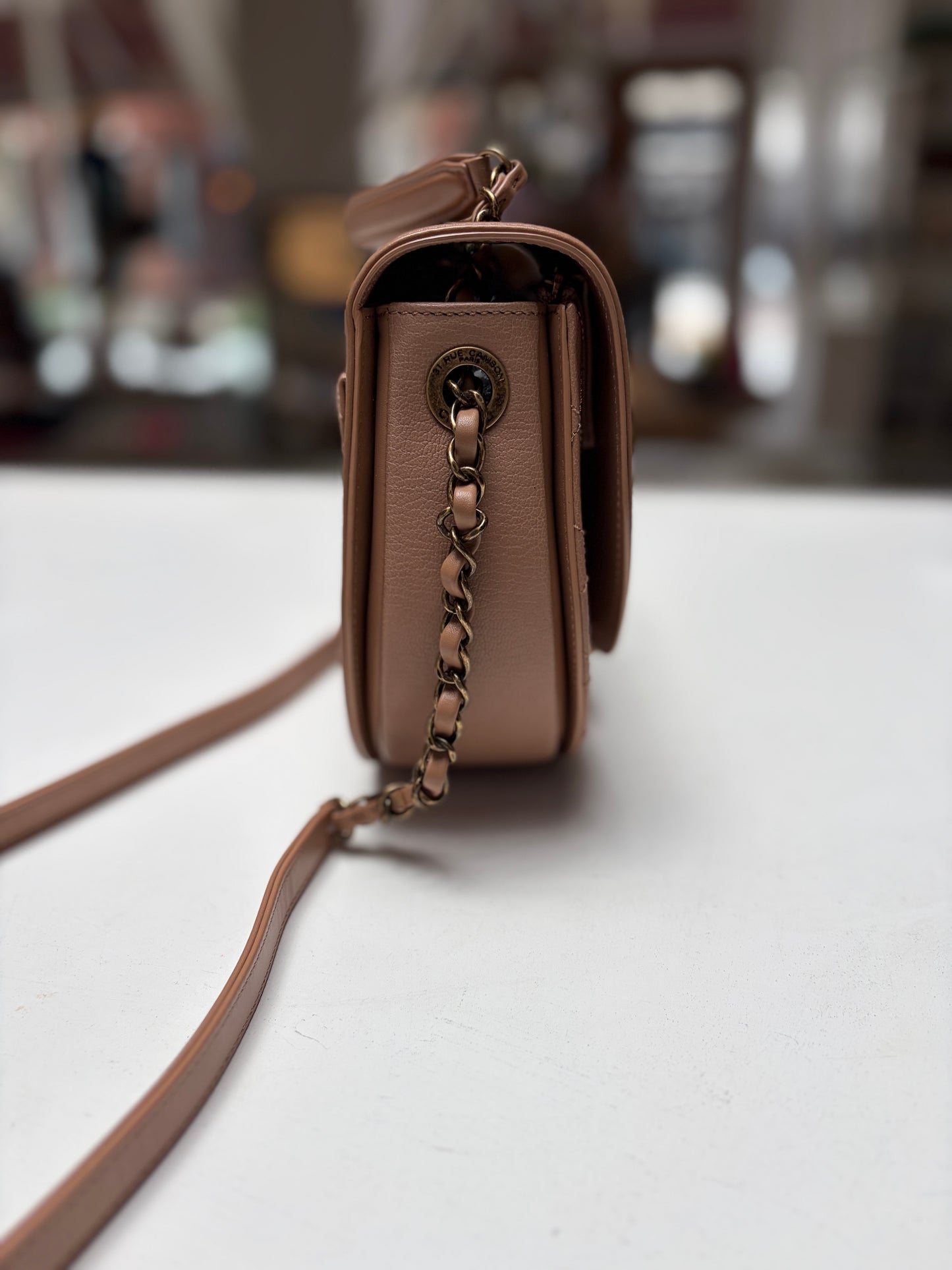 Chanel Neutral Coco Curve Flap