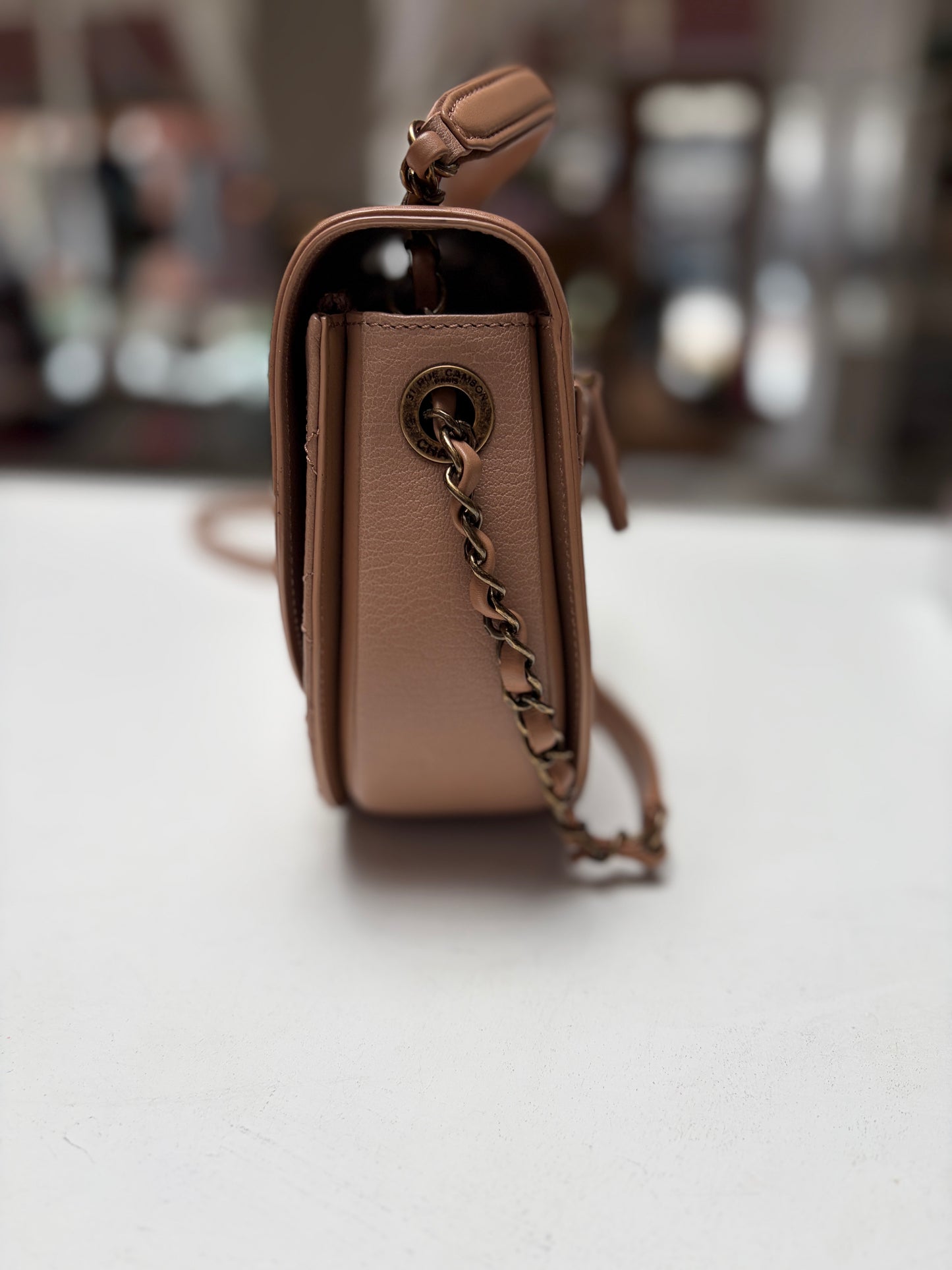 Chanel Neutral Coco Curve Flap