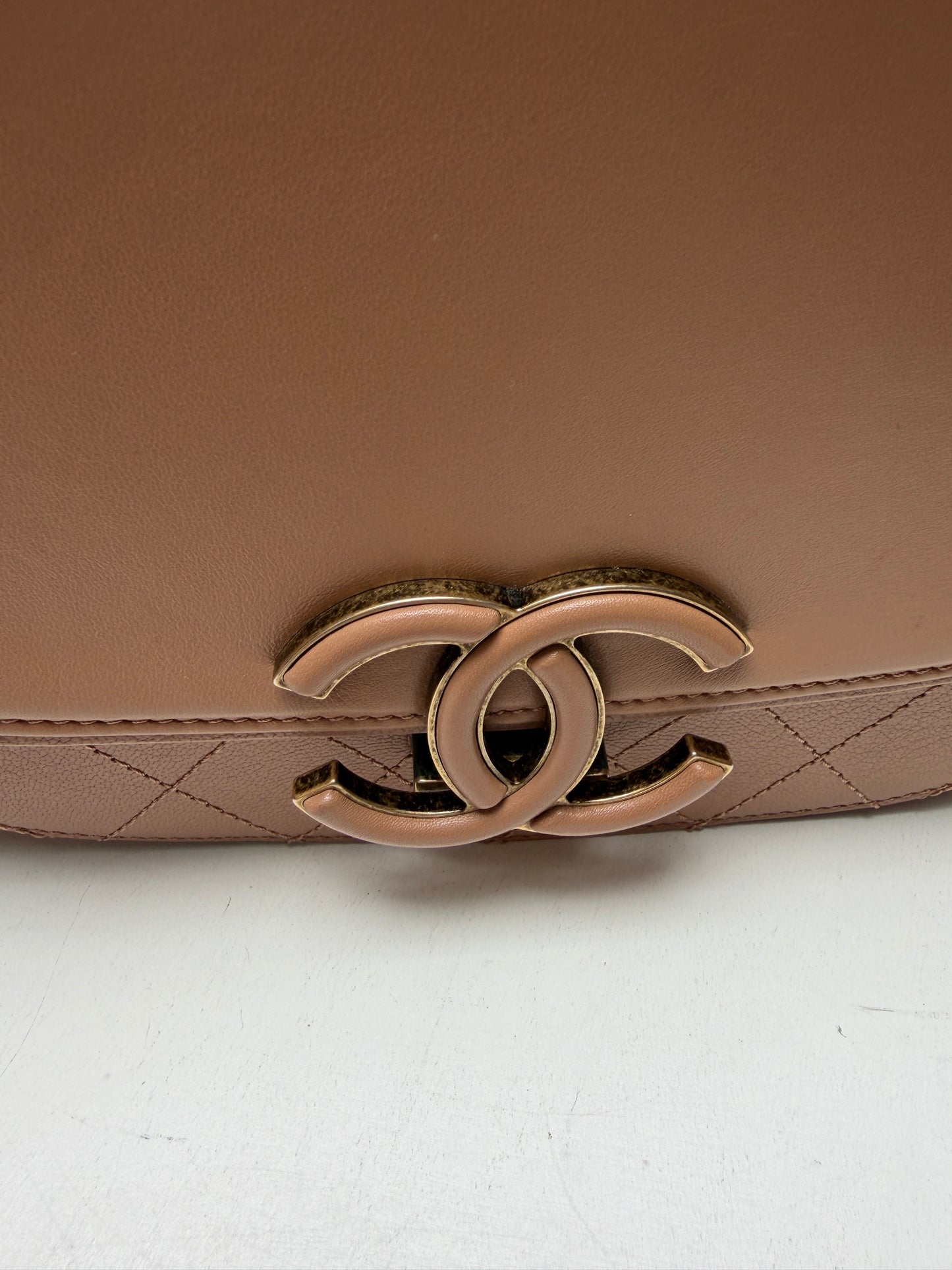 Chanel Neutral Coco Curve Flap