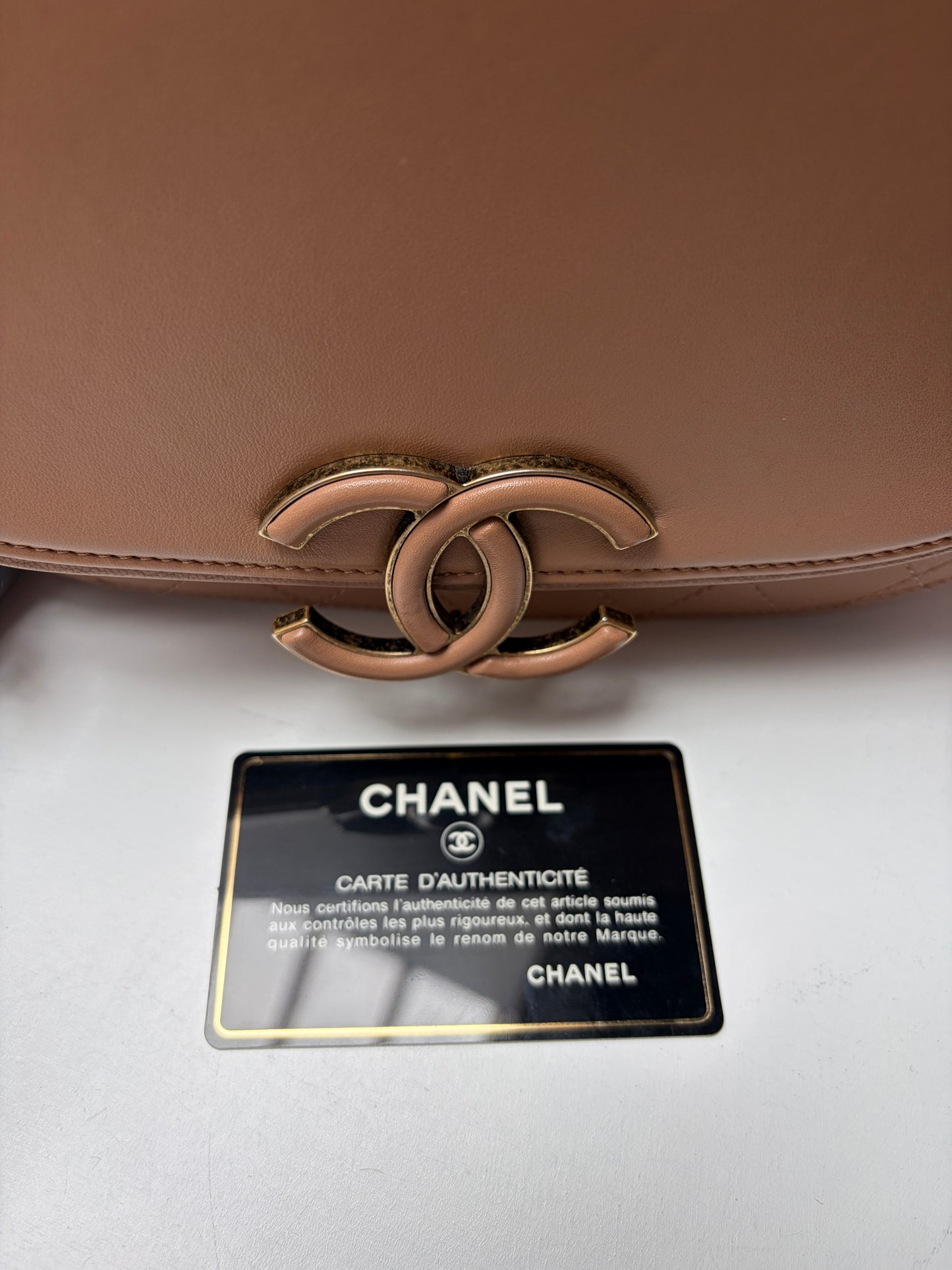 Chanel Neutral Coco Curve Flap