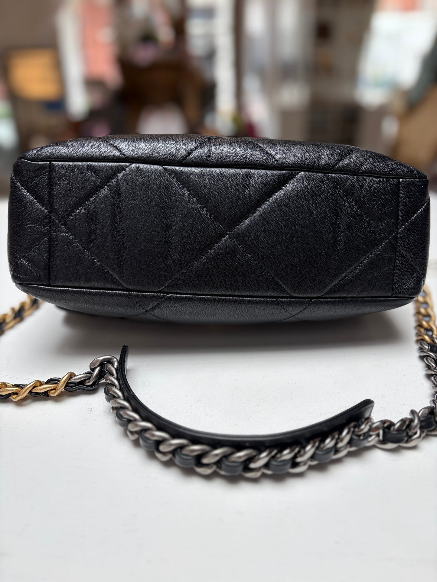 Chanel Black C19 Flap Lambskin