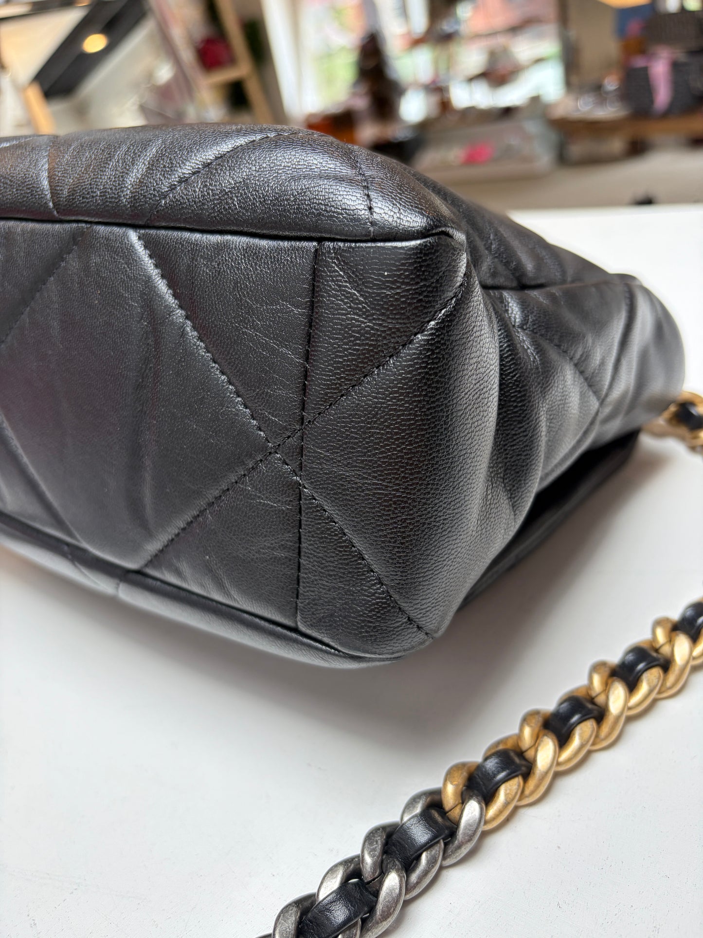 Chanel Black C19 Flap Lambskin