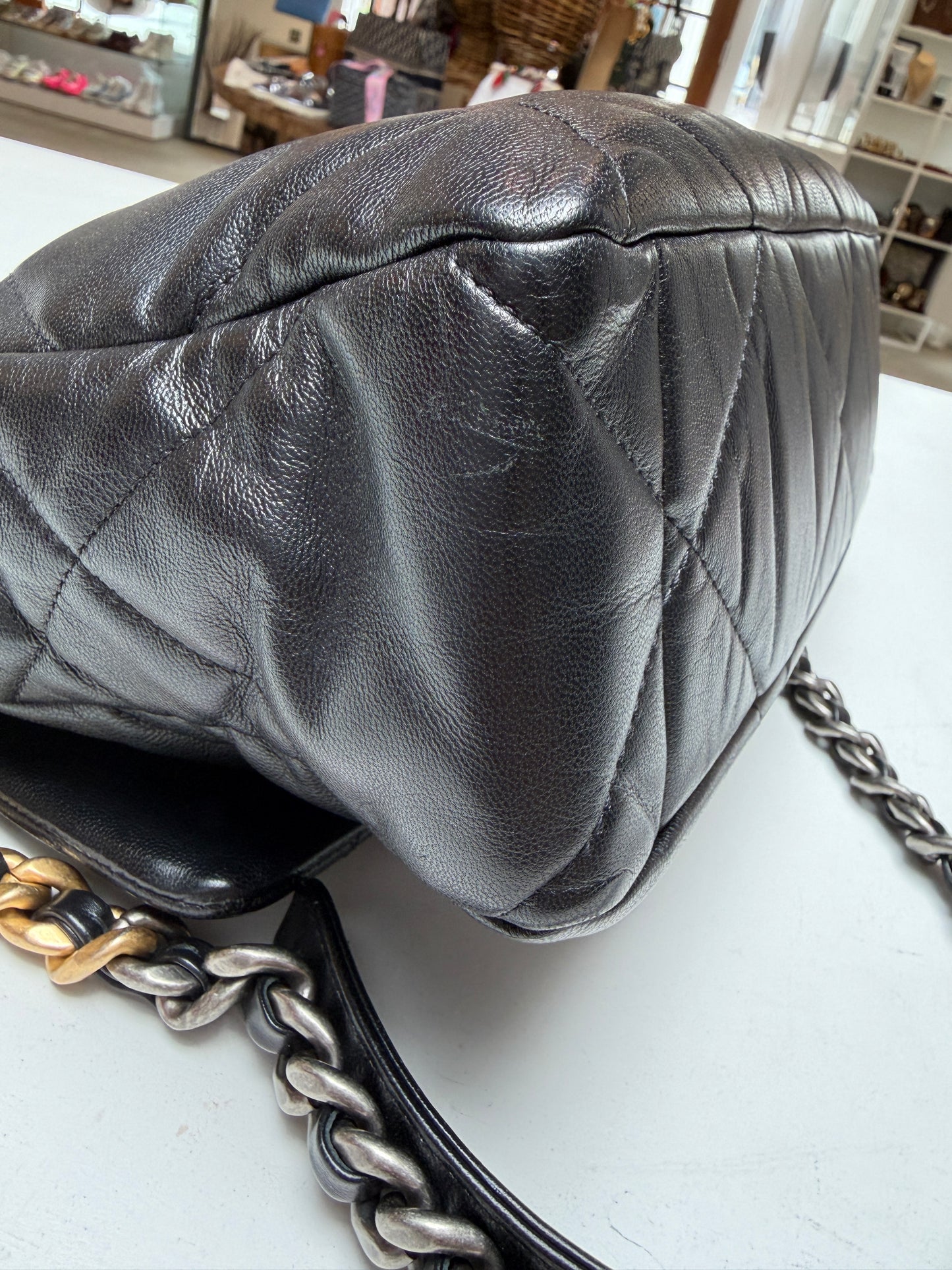 Chanel Black C19 Flap Lambskin