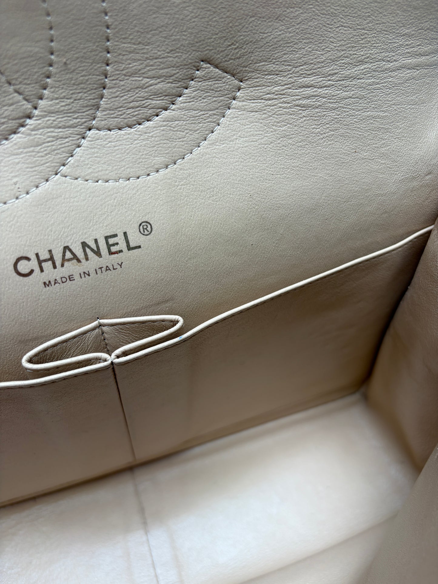 Chanel Classic Jumbo Double Flap Neutrals Quilted Caviar Leather Gold Hardware
