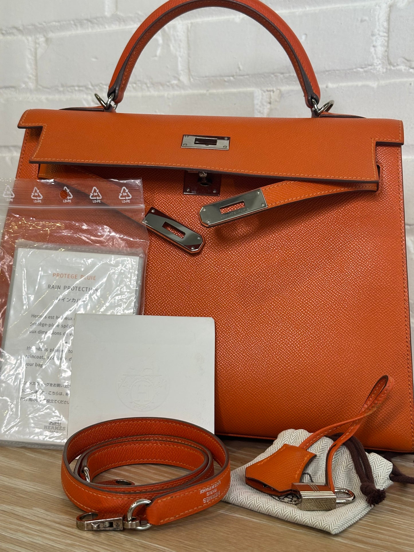 Hermes Kelly 25, Orange