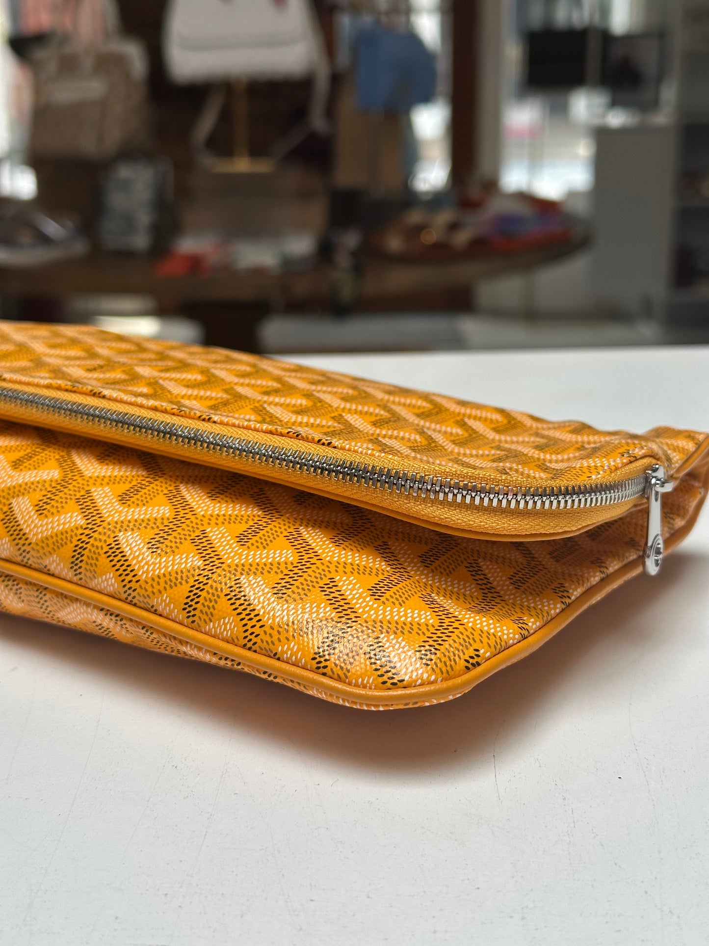 Goyard Clutch, Yellow