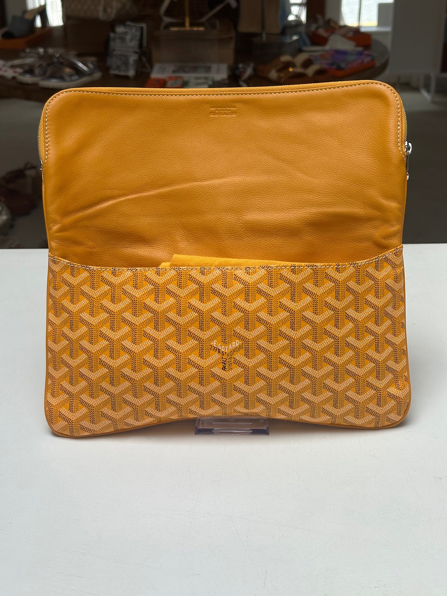 Goyard Clutch, Yellow