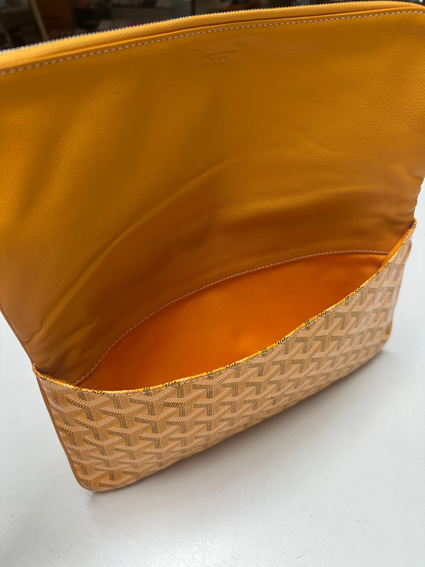 Goyard Clutch, Yellow