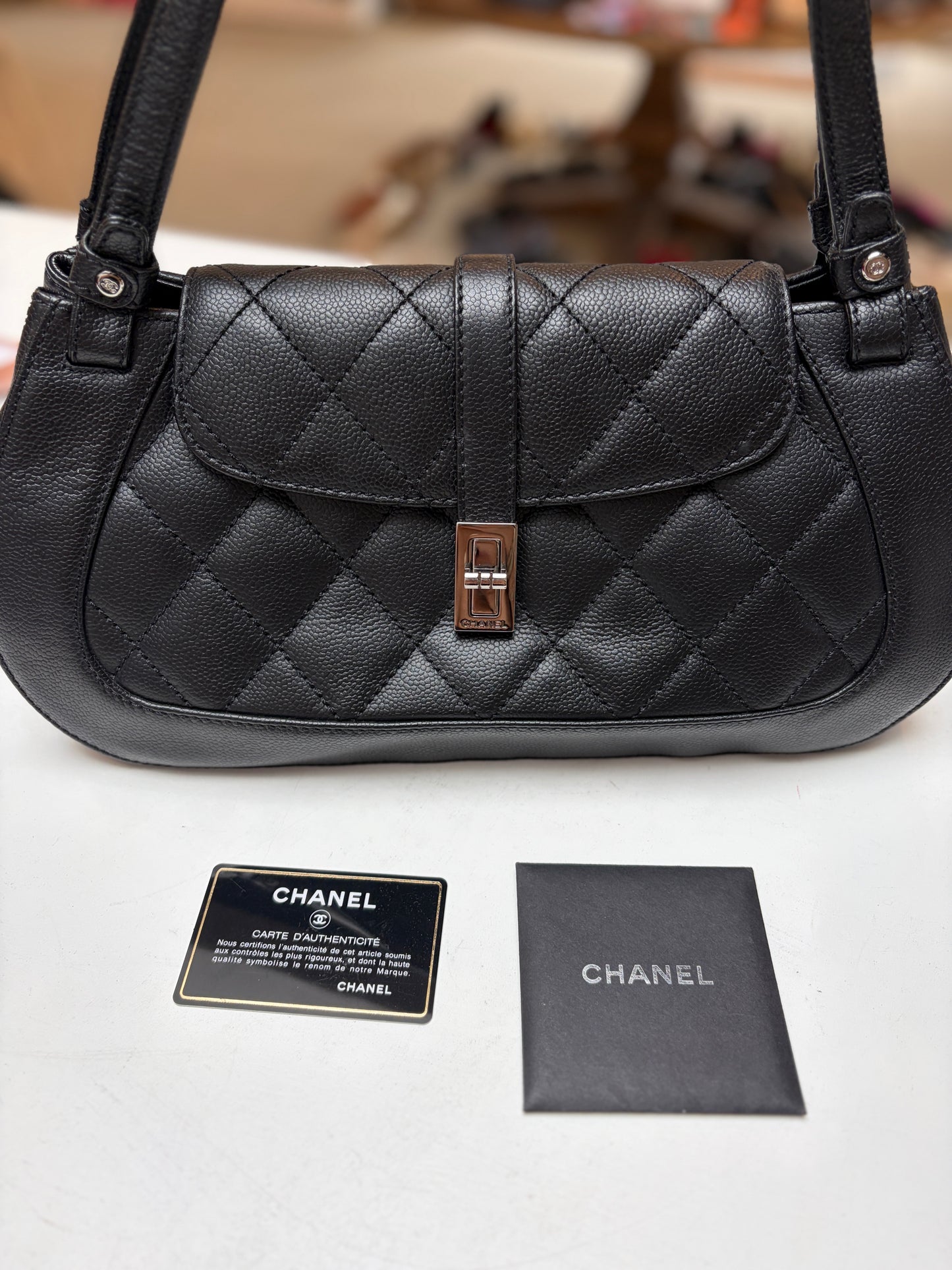 Chanel Small Black Quilted Mademoiselle Flap Bag